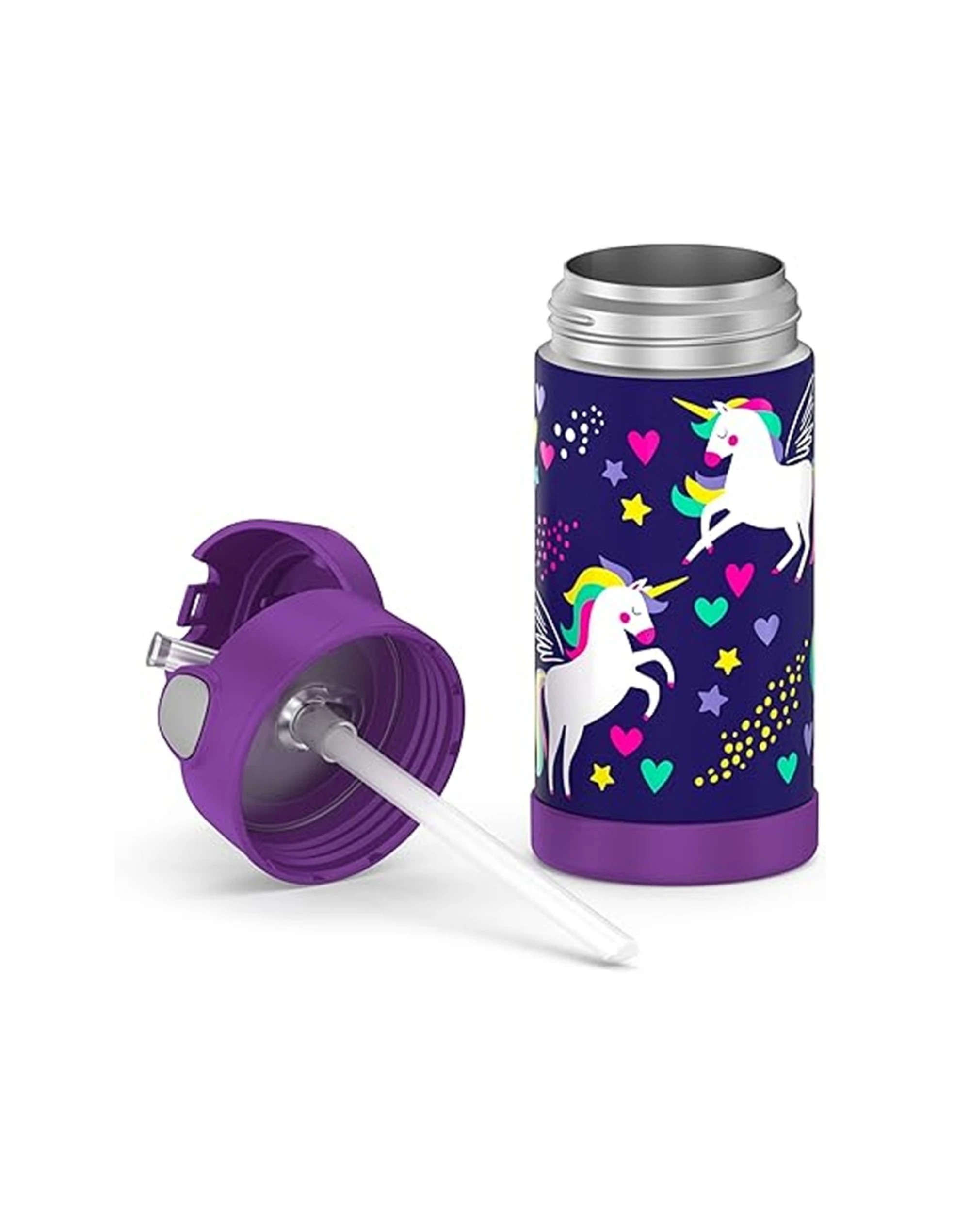 3 Thermos Funtainer Kids Drink Bottle 355ml Vacuum Insulated Leakproof - Purple, 3 of 4