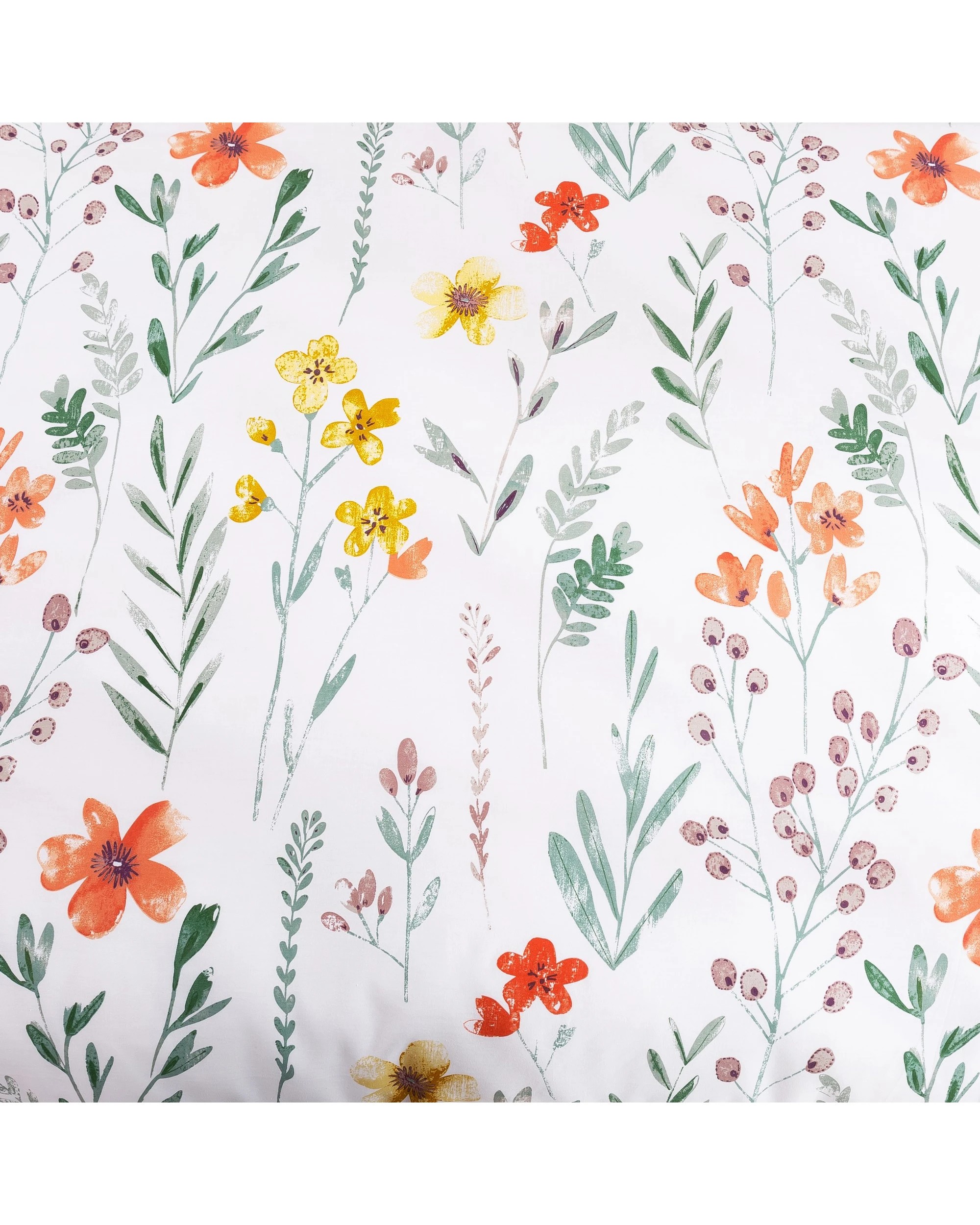 3 Dreamaker Daisy 100% Cotton Quilt Cover Set - King Single Bed - Floral Green, 3 of 5