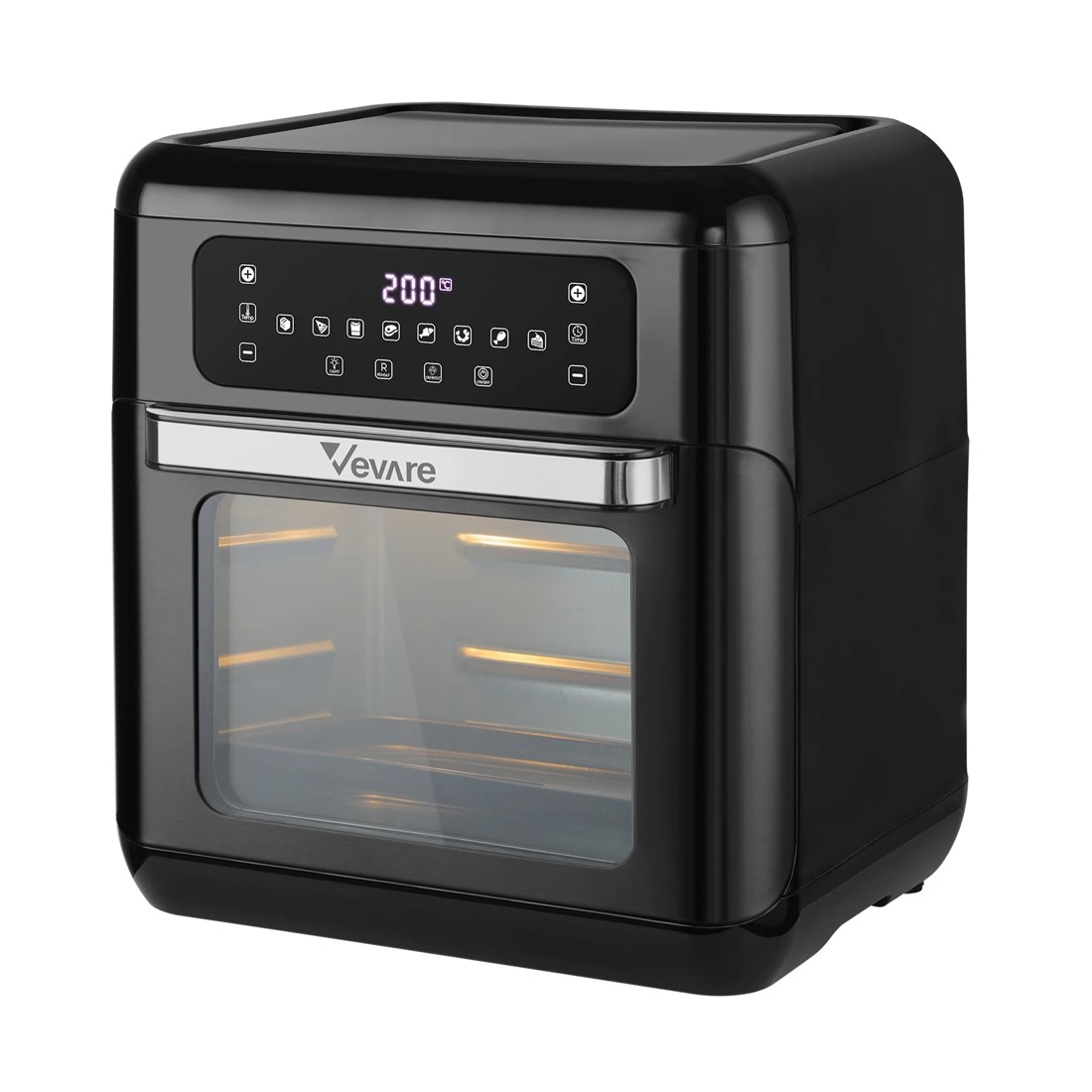 1 Vevare Air Fryer 12l Fryers Oven Lcd Touch Oil Free Cooker 1500w Kitchen
 - Black, 1 of 7