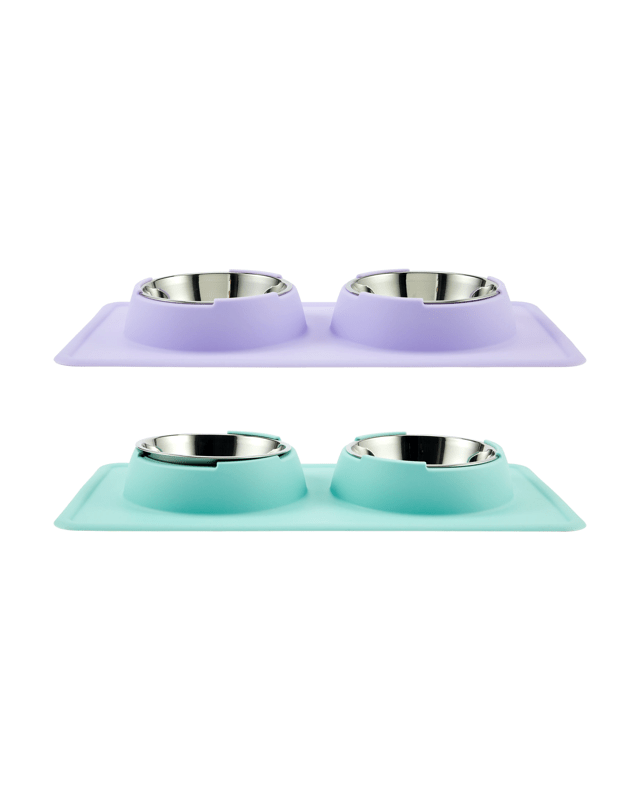 Pet Silicone Double Bowl - Asso