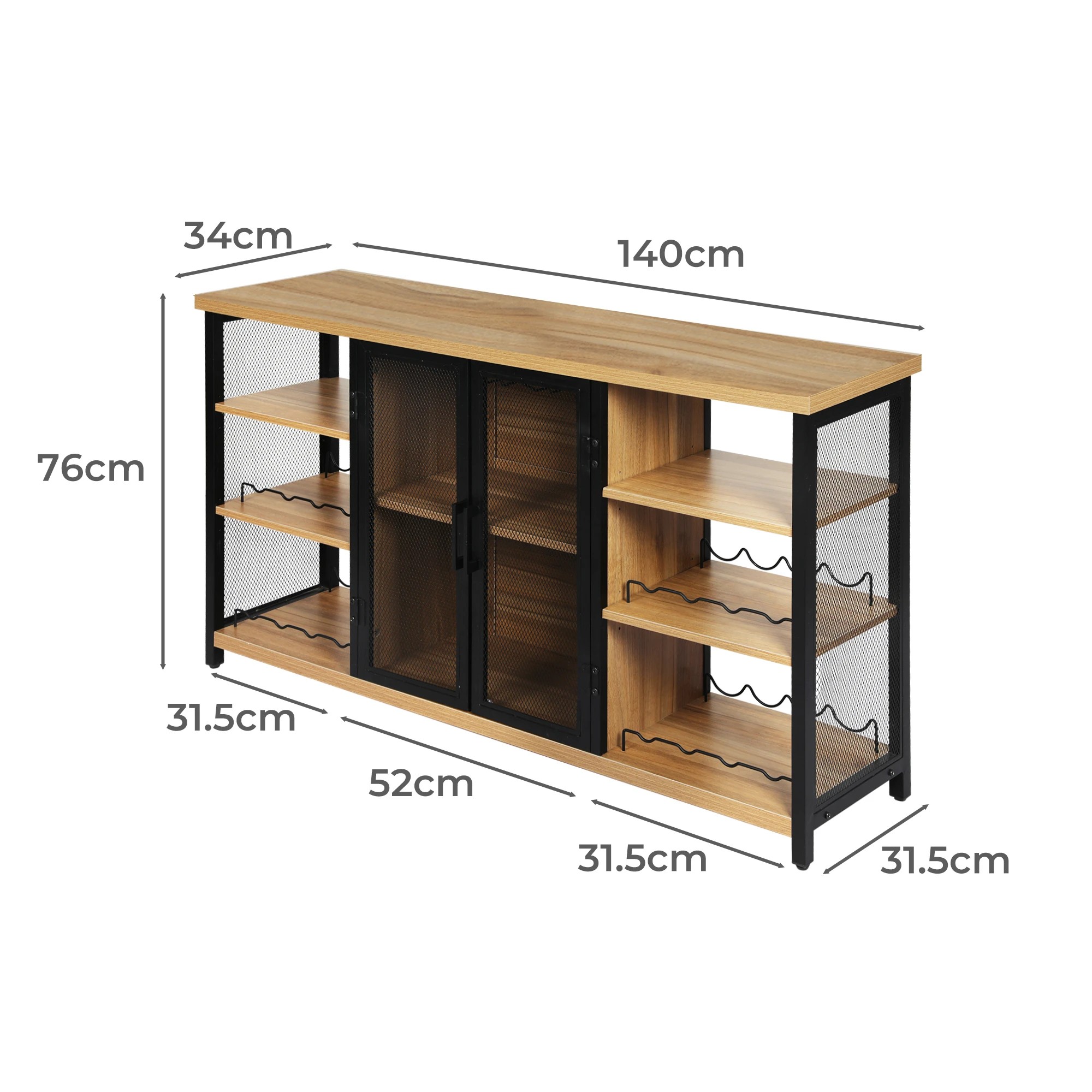 3 Levede 140cm Buffet Sideboard, 3 of 7