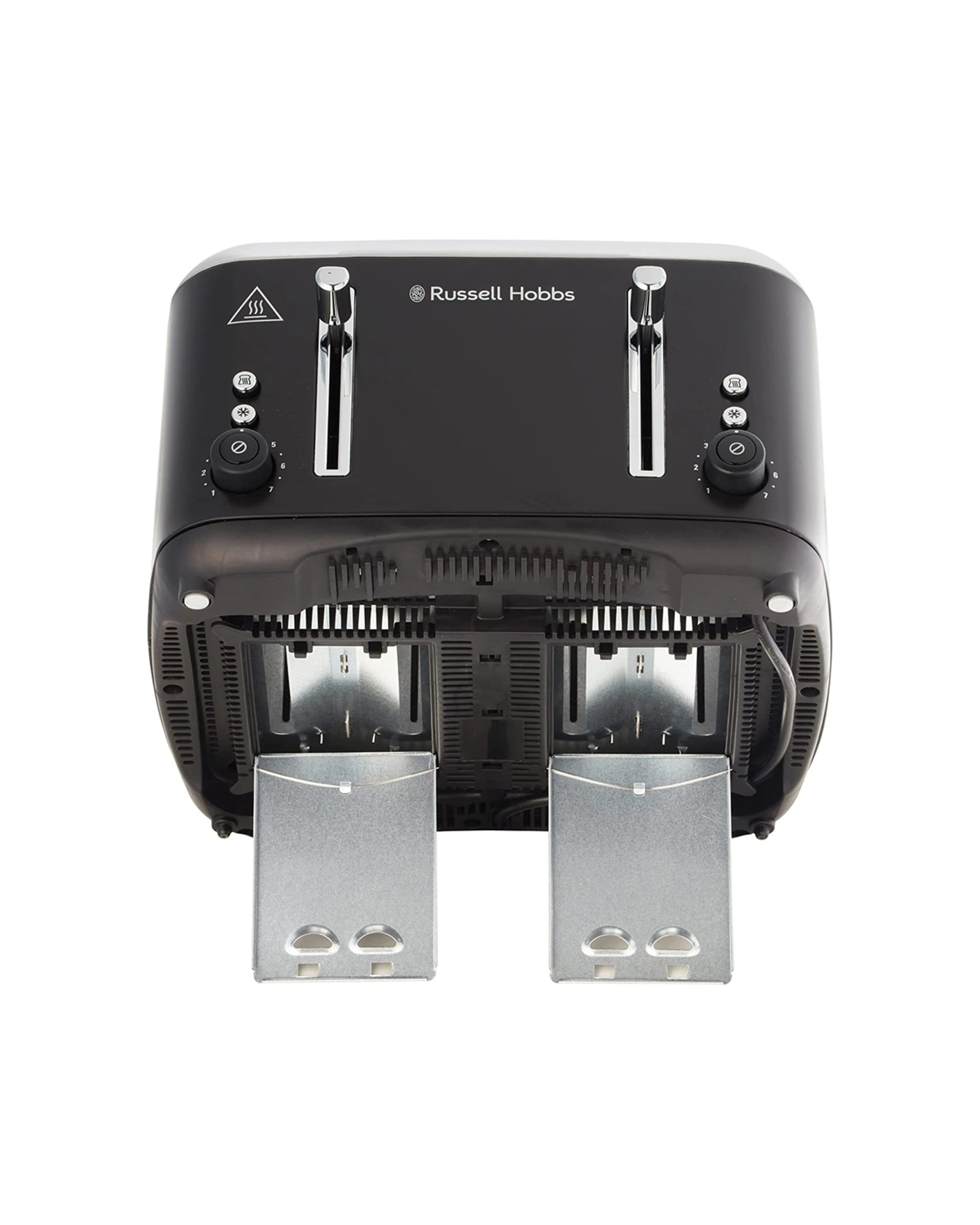 4 Russell Hobbs Rht514blk Addison 4-slice Bread/sandwich Toaster Ss Matte Black - Black, 4 of 5