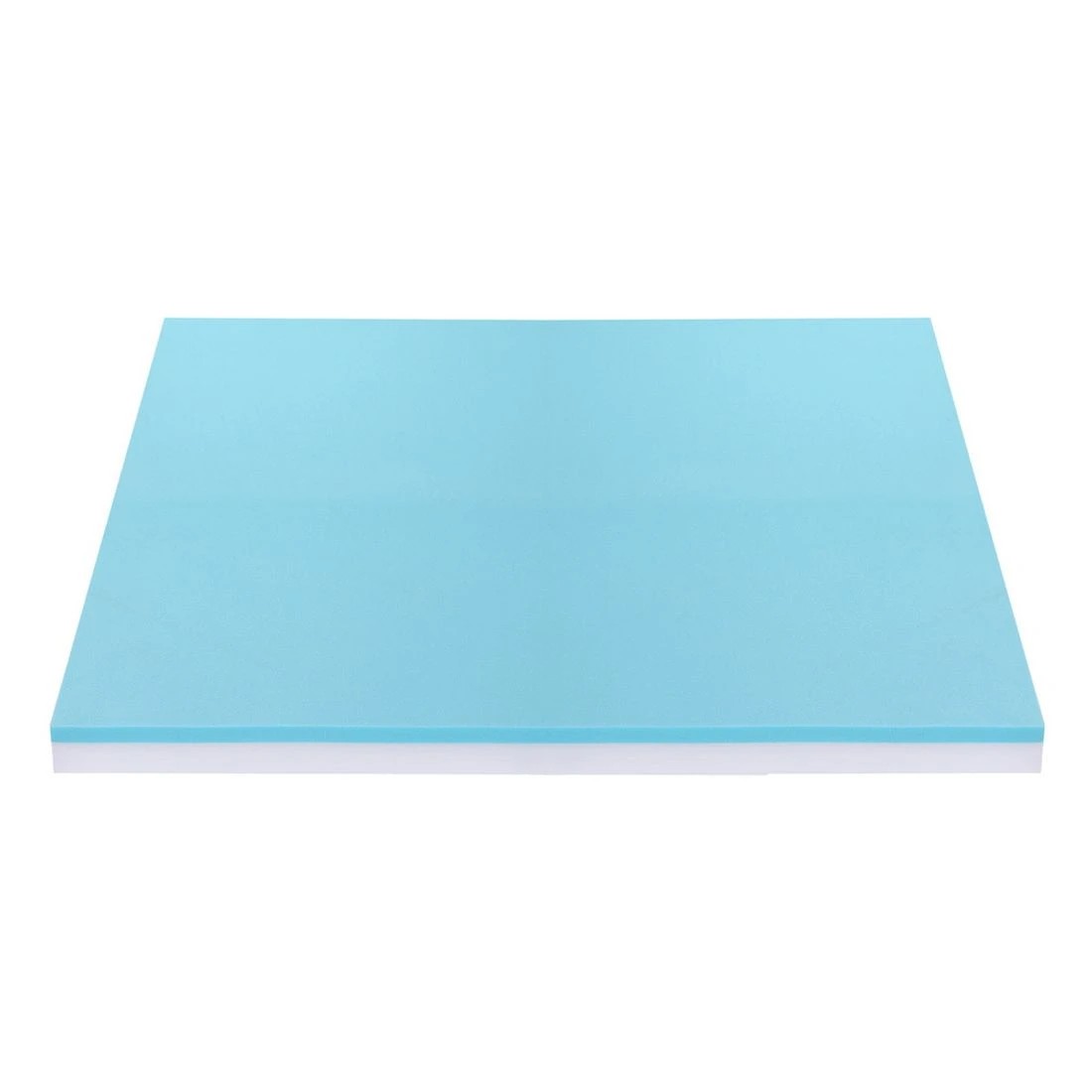 3 Giselle 8cm Memory Foam Mattress Topper Gel Dual Layer Foam Bamboo Queen - Queen Bed - Grey, 3 of 9