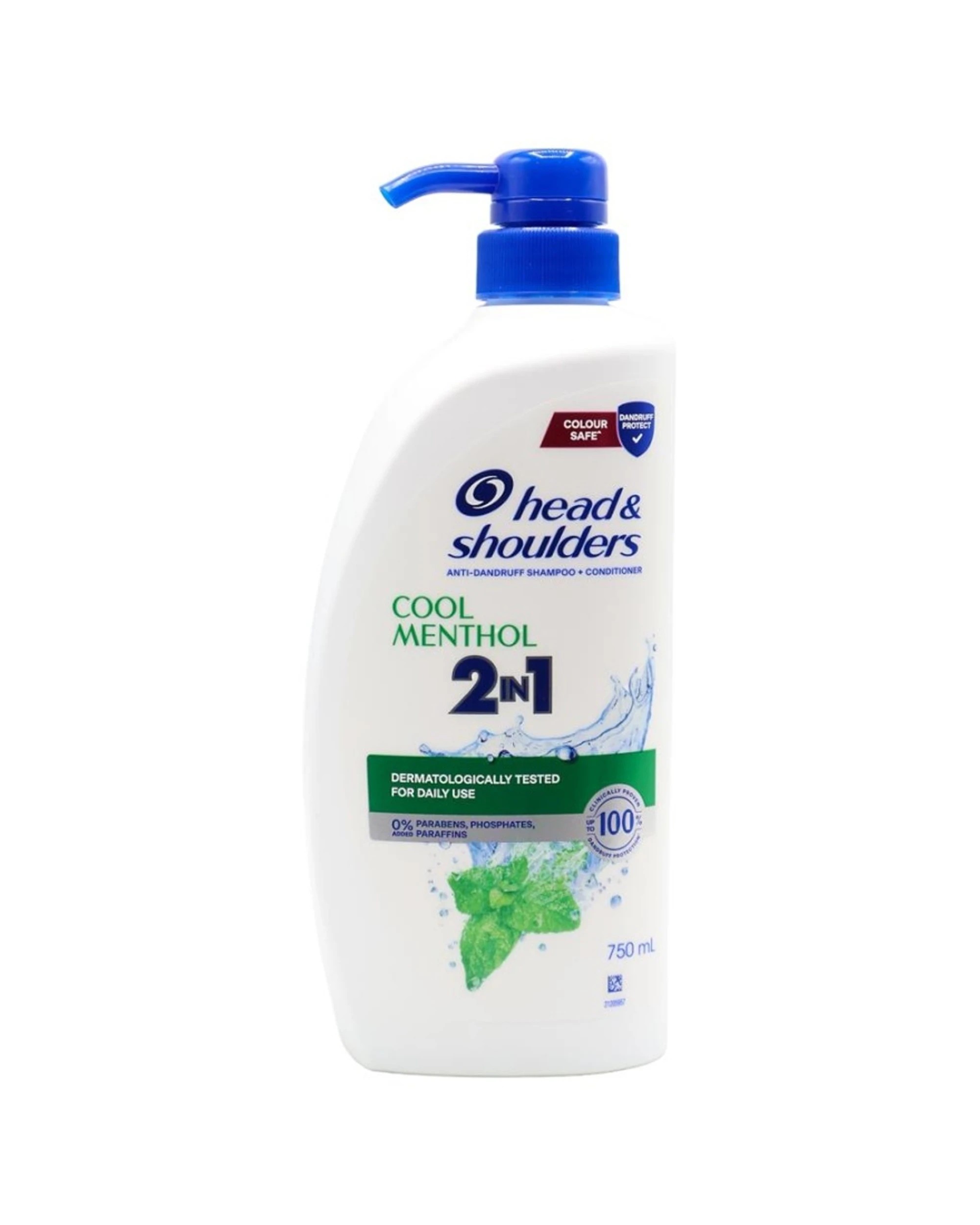 2 Head & Shoulders 3PK Cool Menthol 2 In 1 Shampoo Conditioner 750ml - Multi, 2 of 3