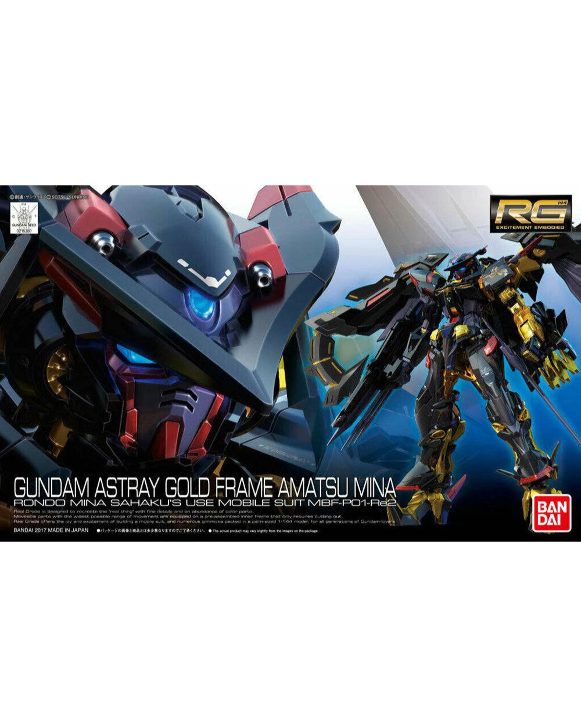 1 Bandai Gundam RG Gundam Astray Gold Frame Amatsu Mina 1/144 Model Kit, 1 of 9