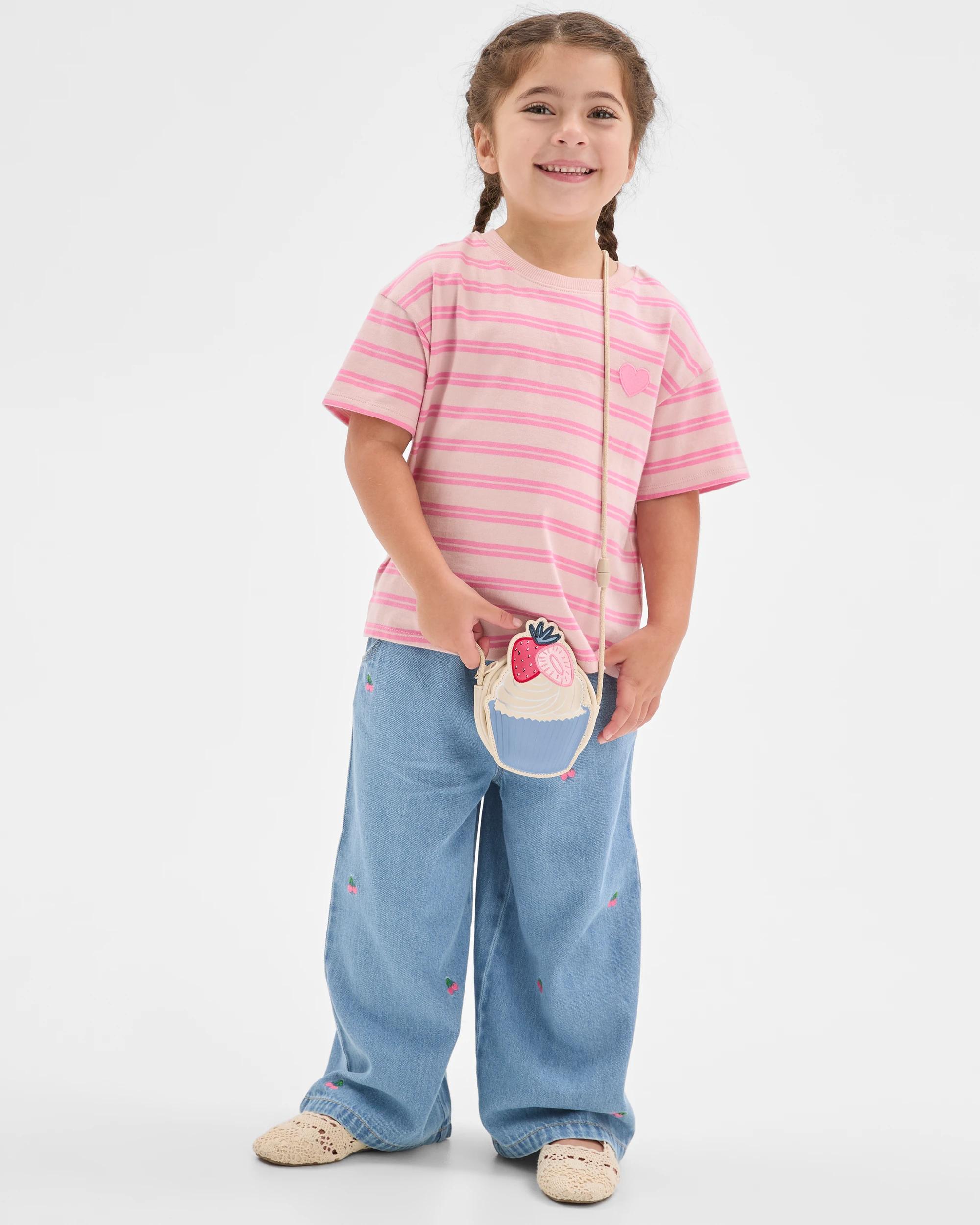 1 Target Kids Australian Cotton Heavyweight Knit T-Shirt STRIPE, 1 of 6