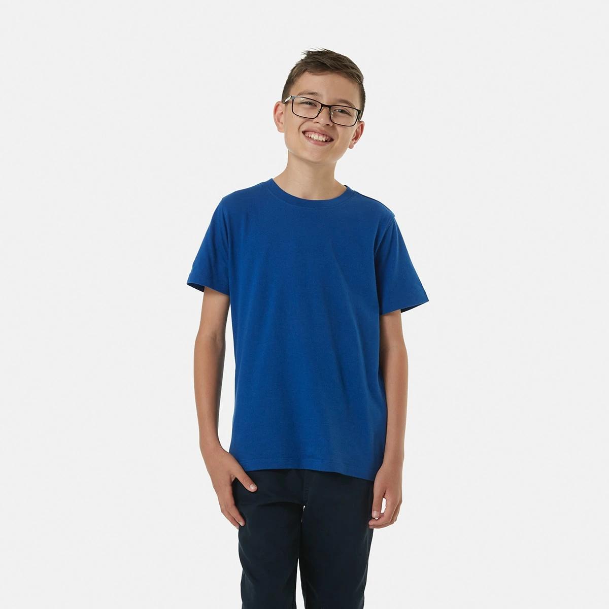 1 Short Sleeve Plain T-shirt ROYAL BLUE, 1 of 8