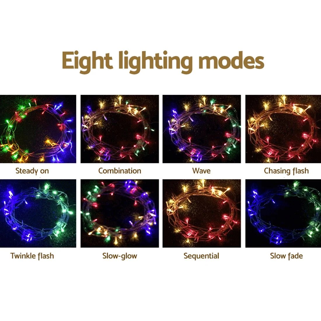 5 Jingle Jollys 100m Christmas Lights String Light 500 Led Colourful
 - Multi, 5 of 9