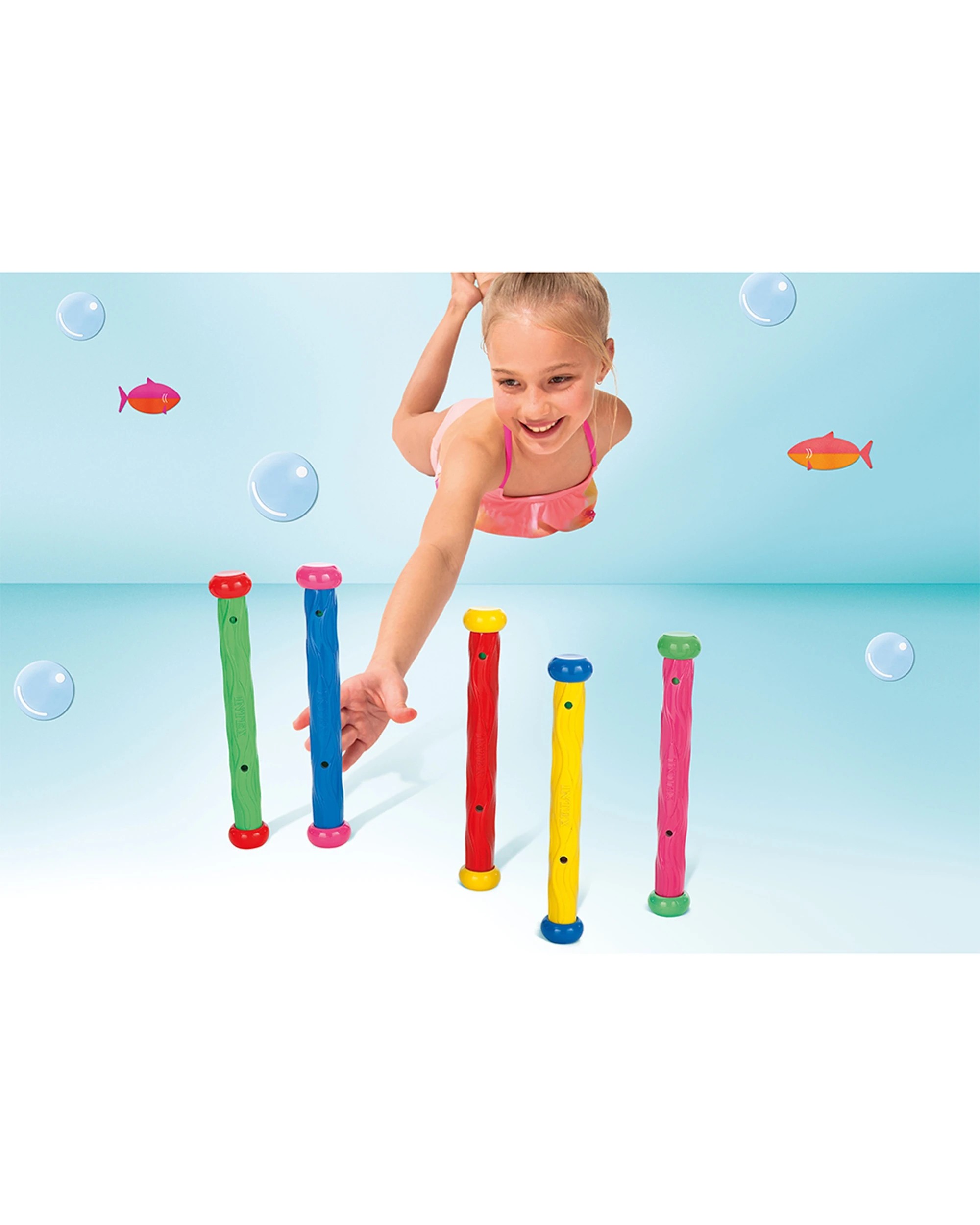 4 Intex 3PK 5pc Underwater Play Stick Swimming Pool Toy Kids 6+ - Multi, 4 of 4