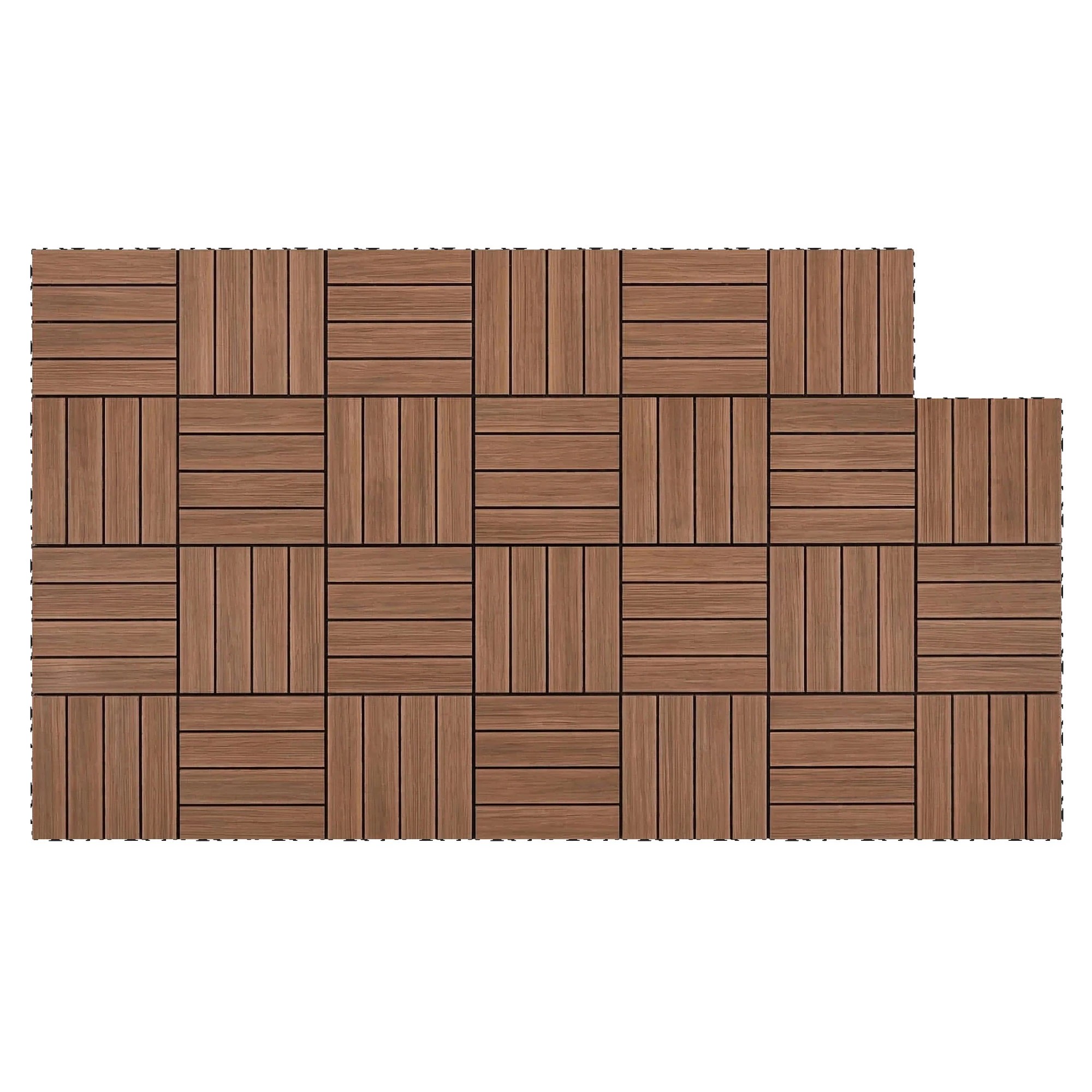 2 Gardeon 27PCS Wood Deck Tiles 30x30cm Interlocking Floor Tiles for Patio Balcony - Natural, 2 of 7