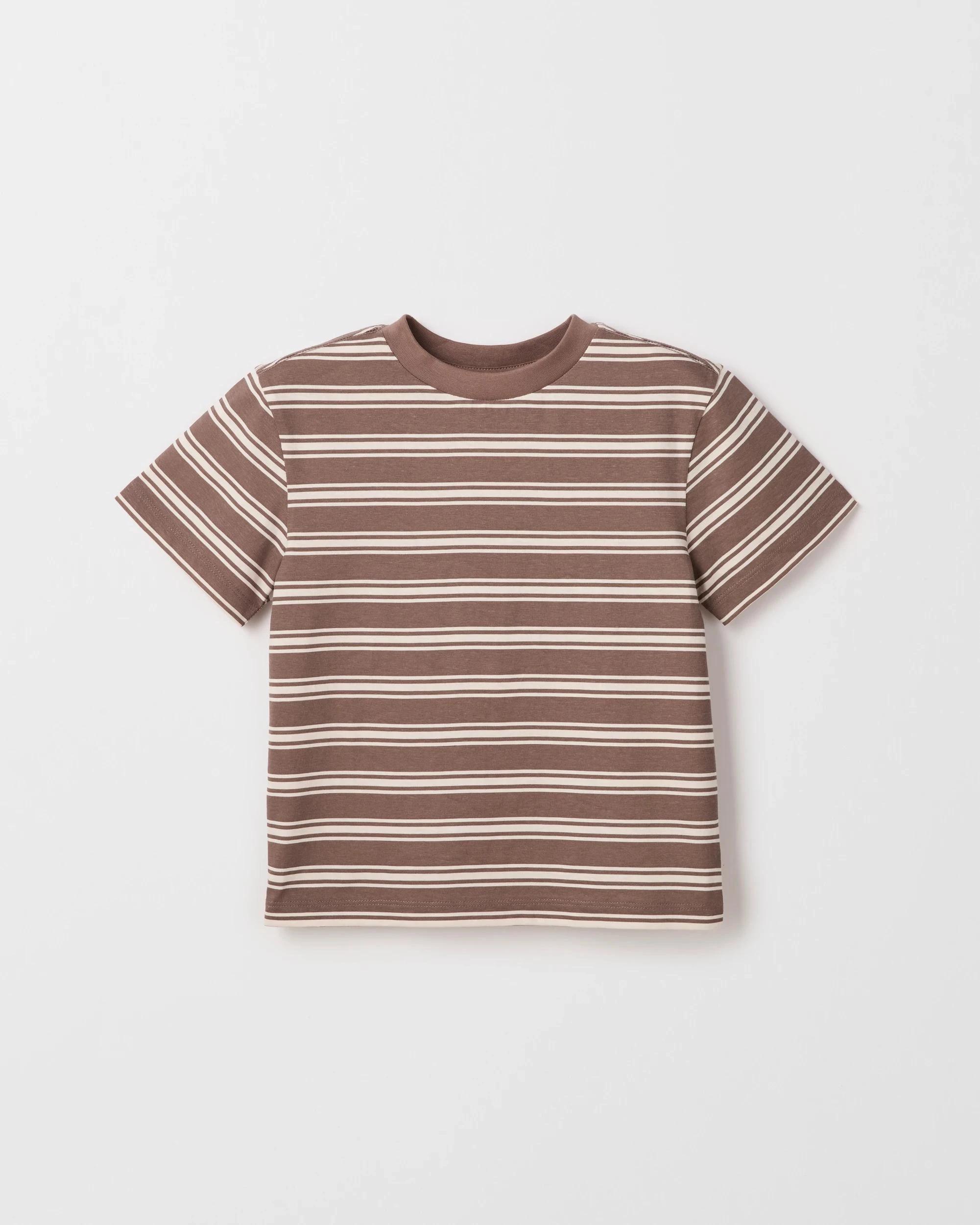 4 Target Kids Australian Cotton Blend 3 Pack T-Shirt BROWN, 4 of 5
