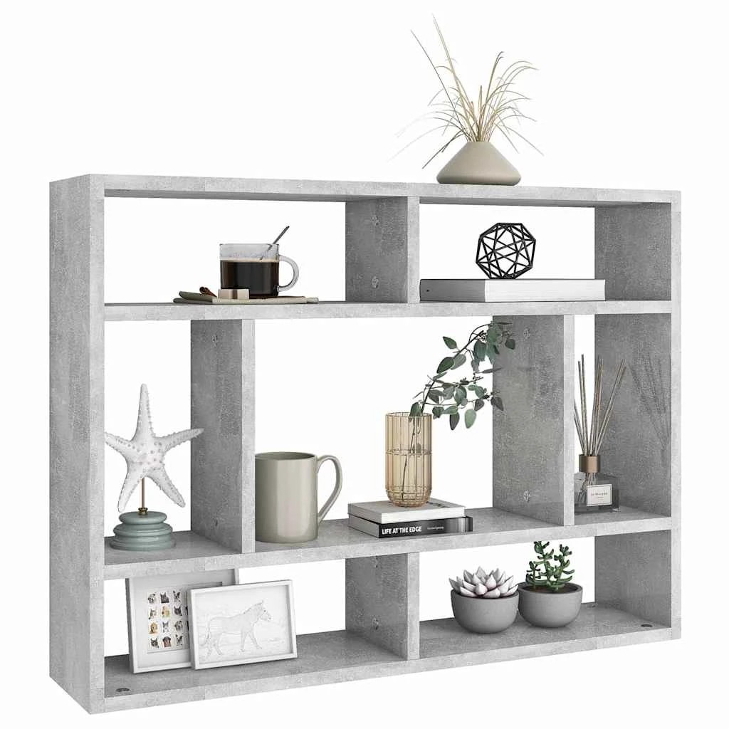 3 vidaXL Wall shelf Wall mounting - Grey, 3 of 6