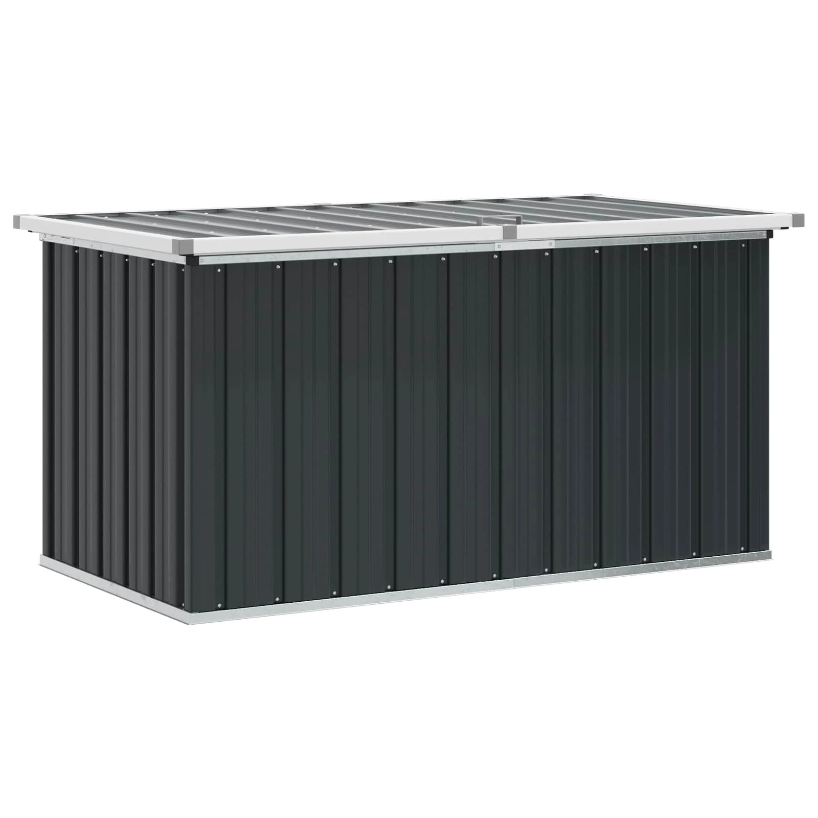 1 Vidaxl Storage Box Garden Cushion Box - Grey, 1 of 10