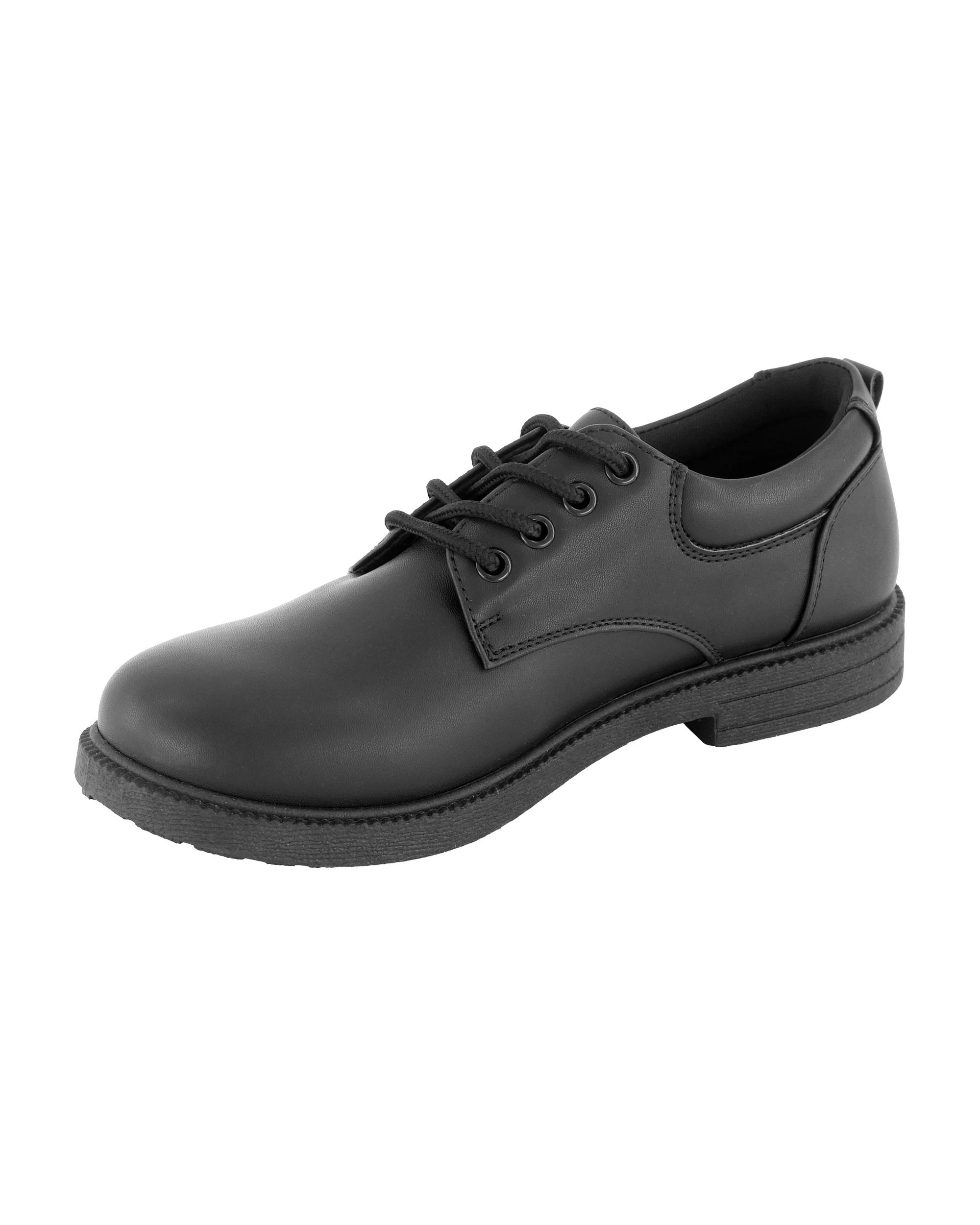 3 Senior School Lace-up Shoes Black, 3 of 5