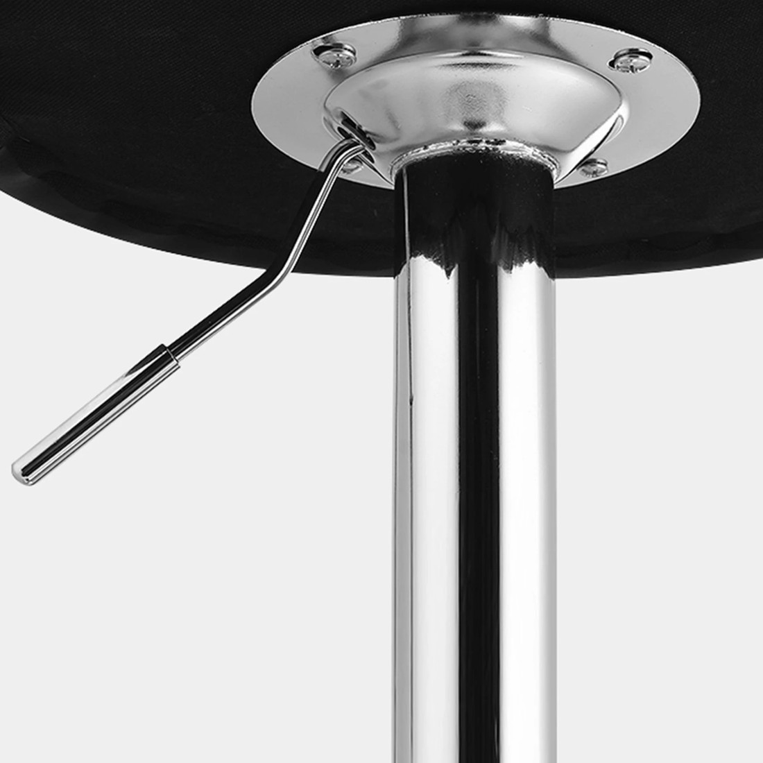 9 Alfordson 2x Bar Stools Luna Kitchen Swivel Chair Leather Gas Lift - Black, 9 of 10