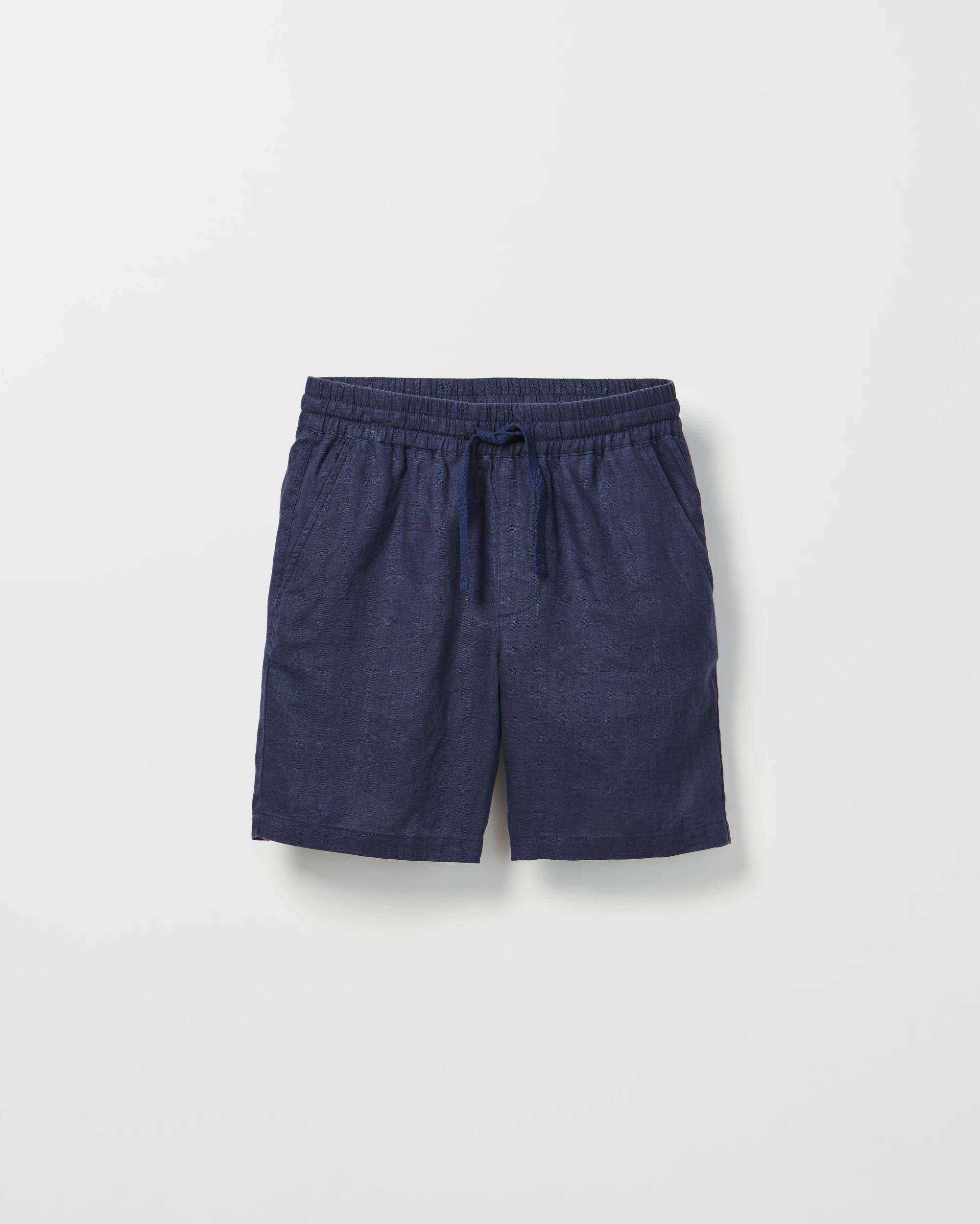 5 Target European Linen Shorts NAVY, 5 of 6