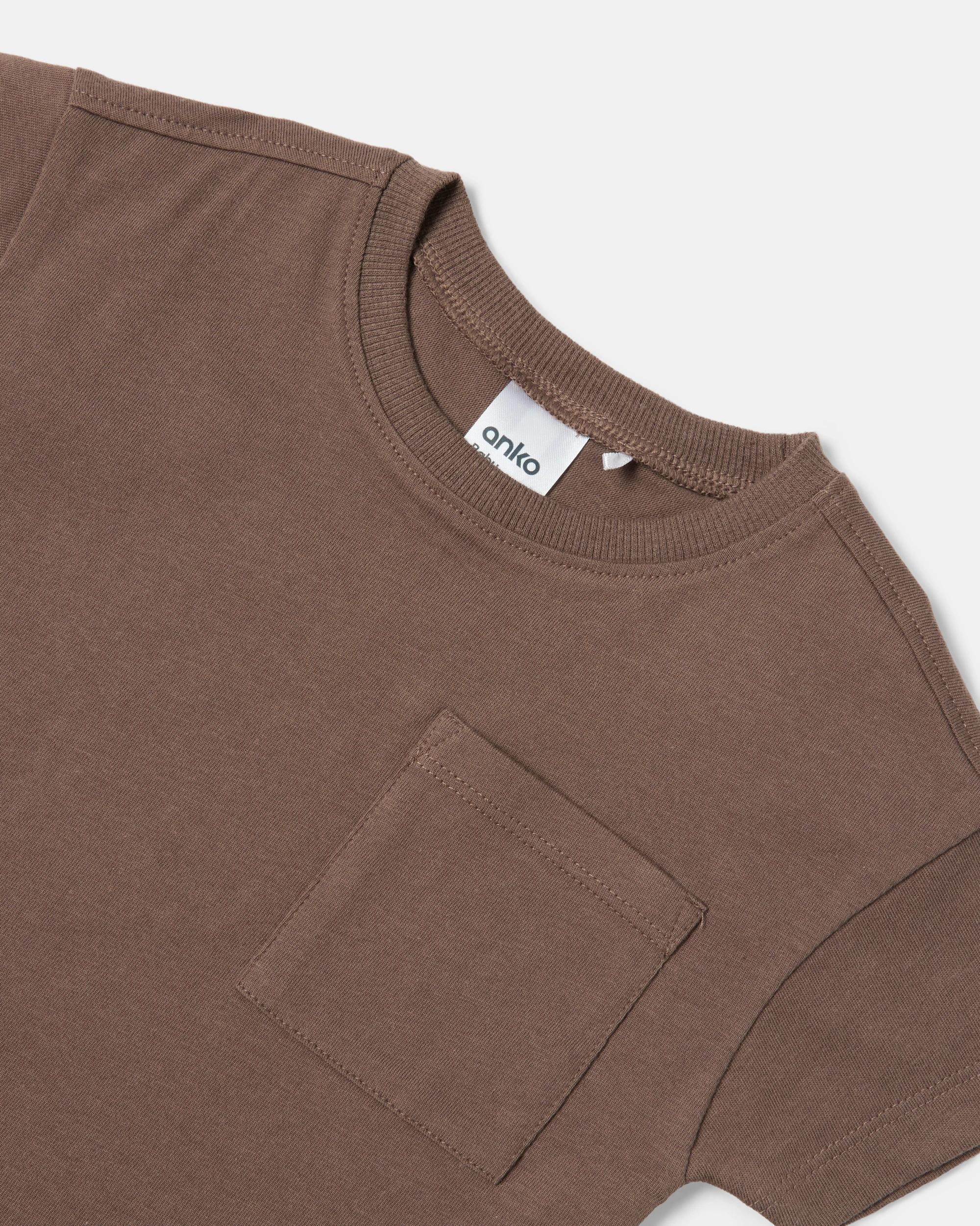 7 3 Pack Short Sleeve T-shirts Brwn Snack, 7 of 8