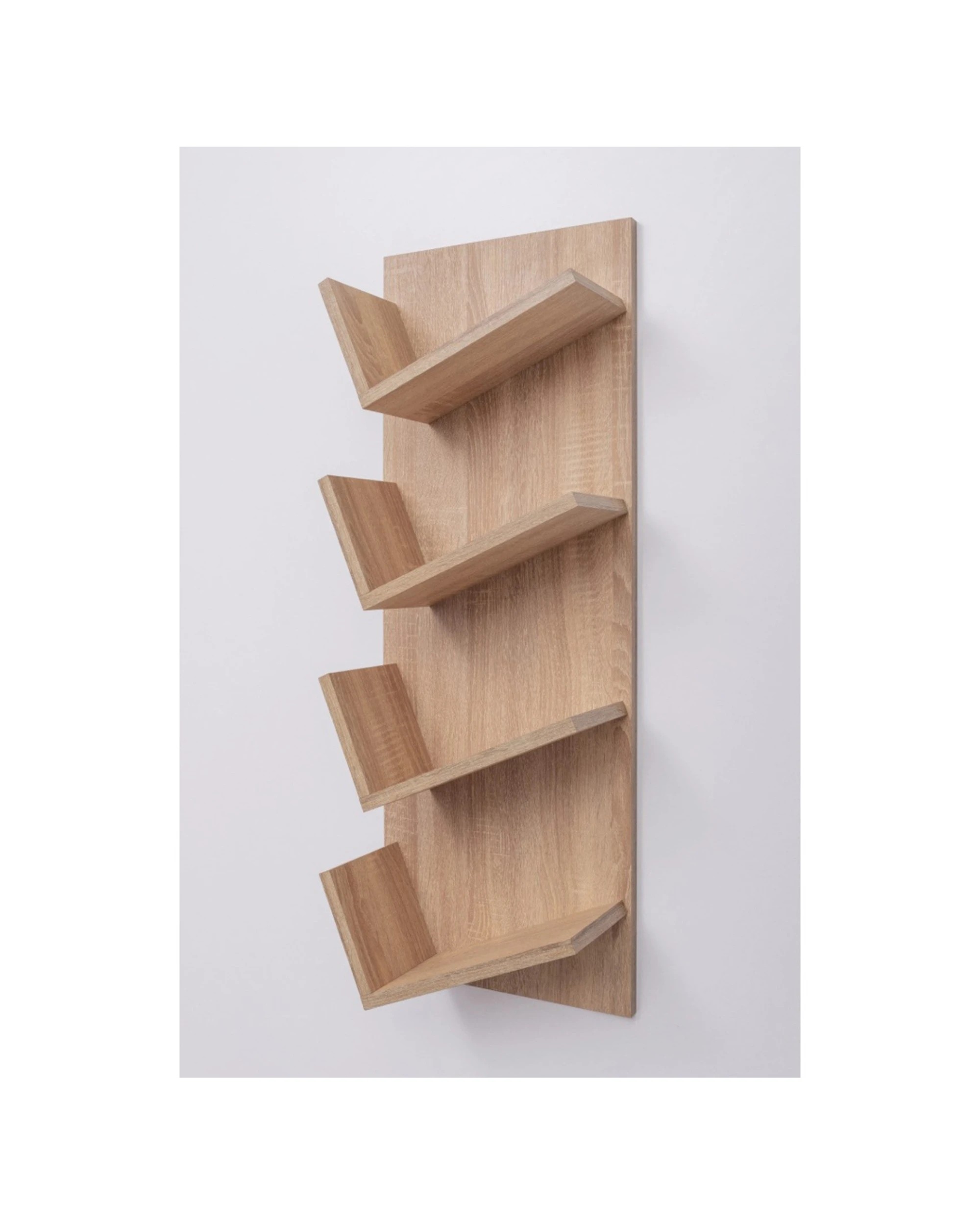 3 European Cabinetry Barcelona Display Shelf Swiss Krono Boards Oak - Natural, 3 of 5