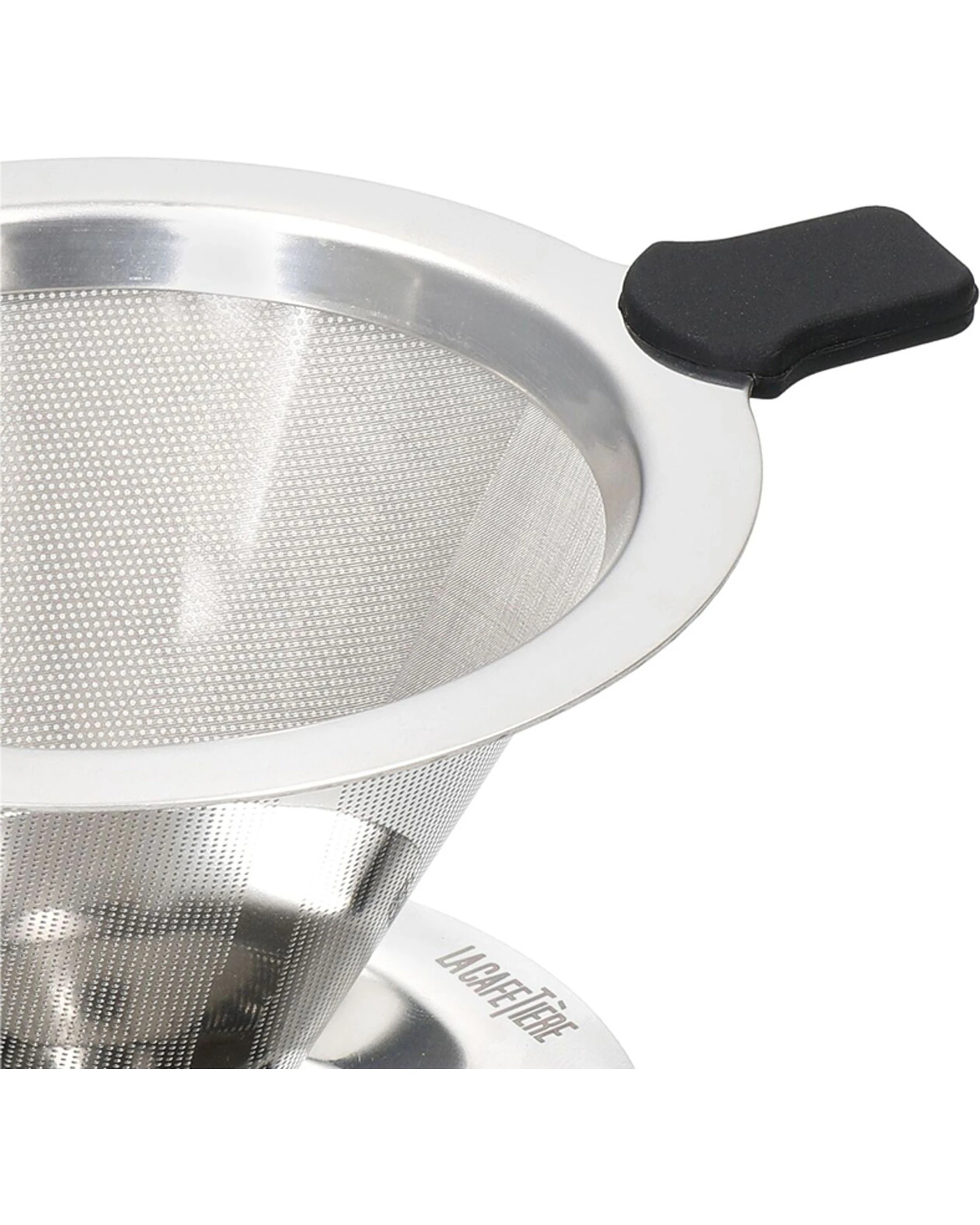 2 LA CAFETIERE Pour Over Stainless Steel Coffee Dripper 12cm - Silver, 2 of 8