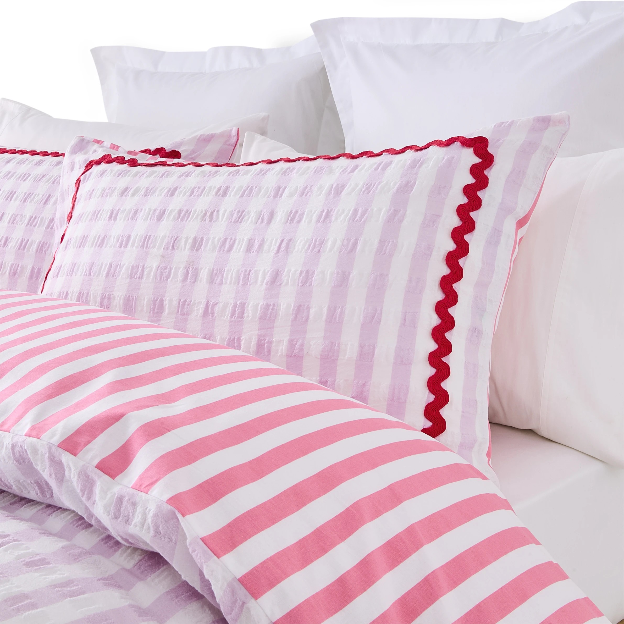 3 Ric Rac Cotton Reversible Quilt Cover Set - Queen Bed, 3 of 8