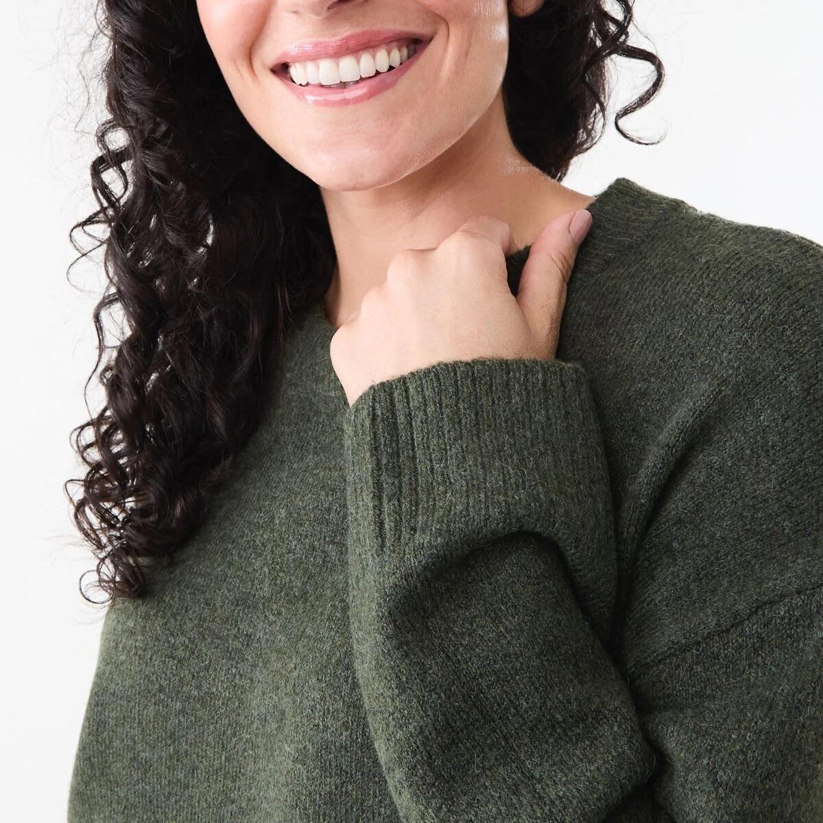 5 Relaxed Jumper Olive Marl, 5 of 5