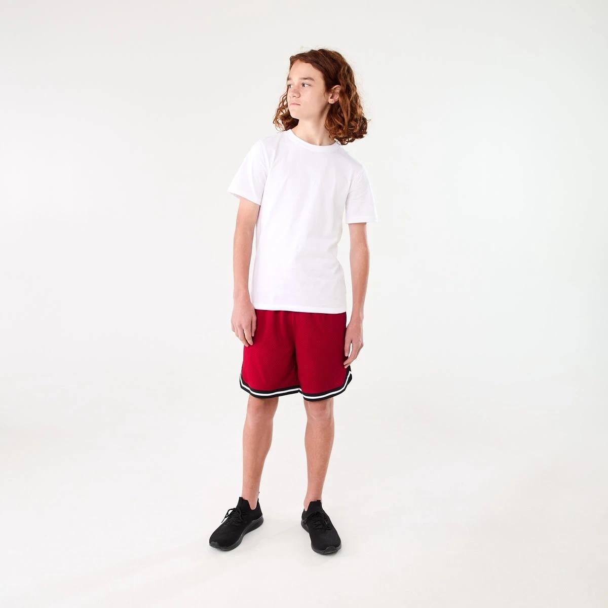 6 Active Kids Mesh Shorts URBAN MID RED, 6 of 7