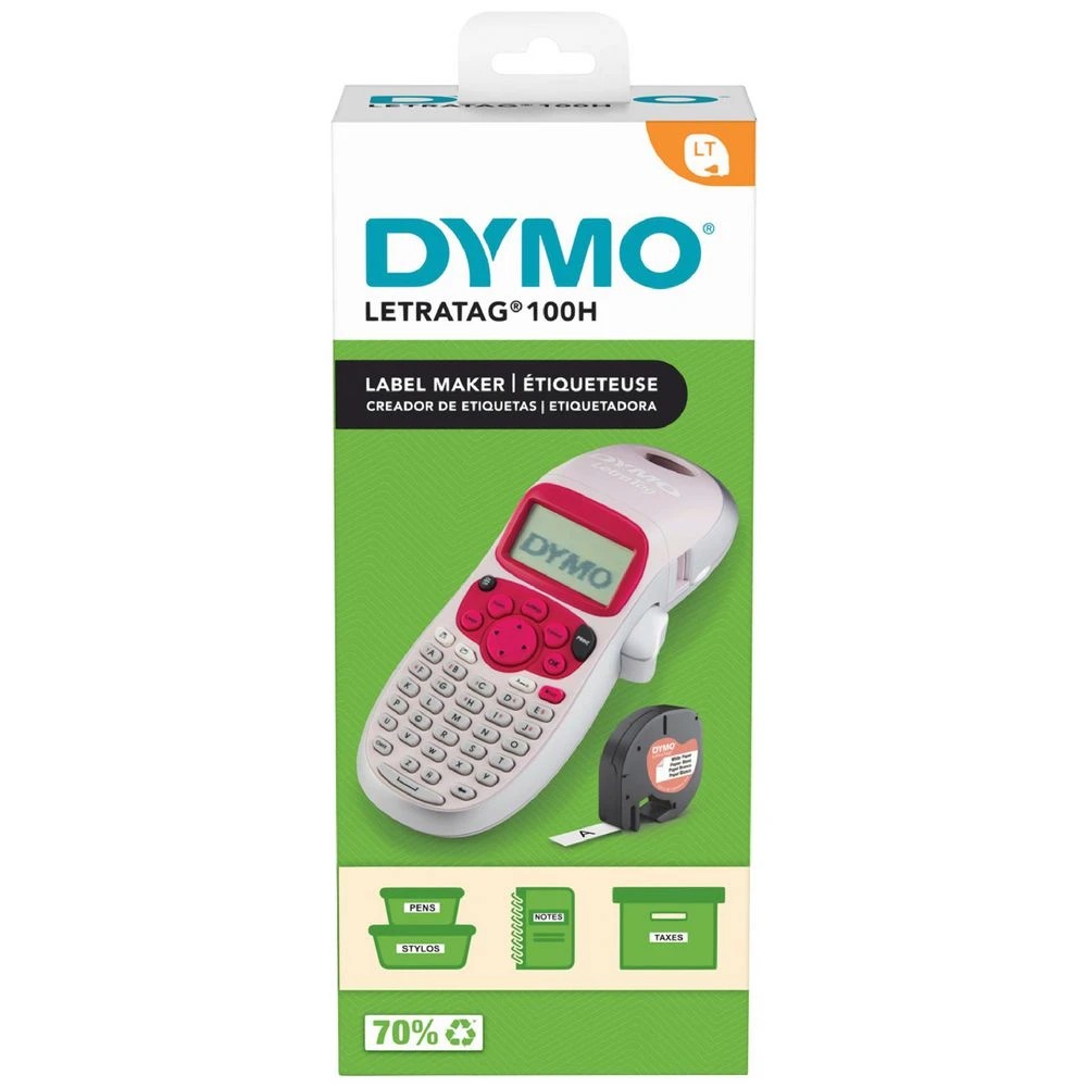 1 DYMO LetraTag 100H Handheld Labeller Pink, 1 of 3