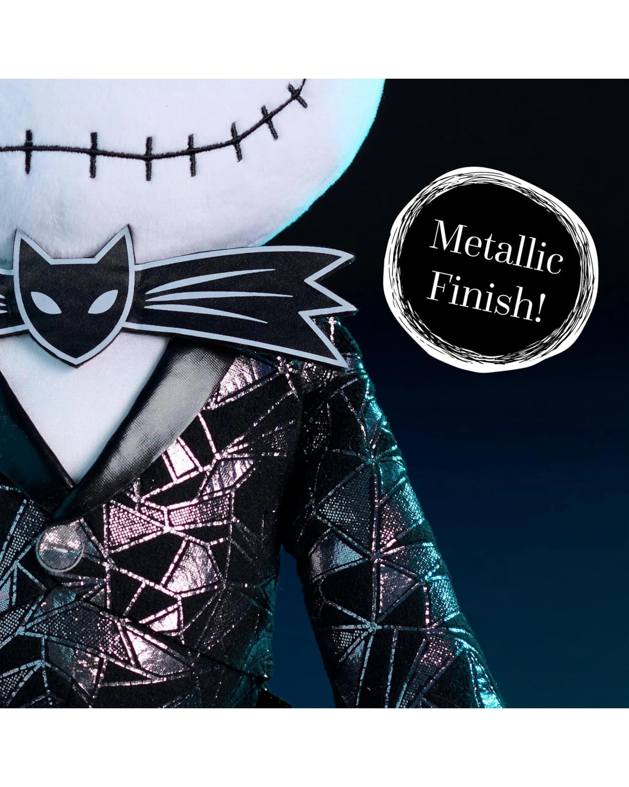 3 The Nightmare Before Christmas Jack Skellington Large Plush - Faceted Suit, 3 of 5