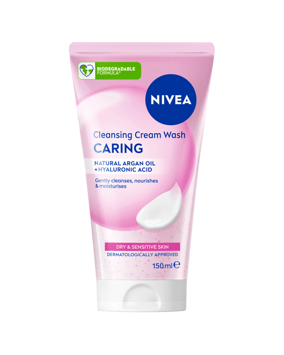 Nivea Gentle Cleansing Cream Wash 150ml - Almond Oil and Hydramine