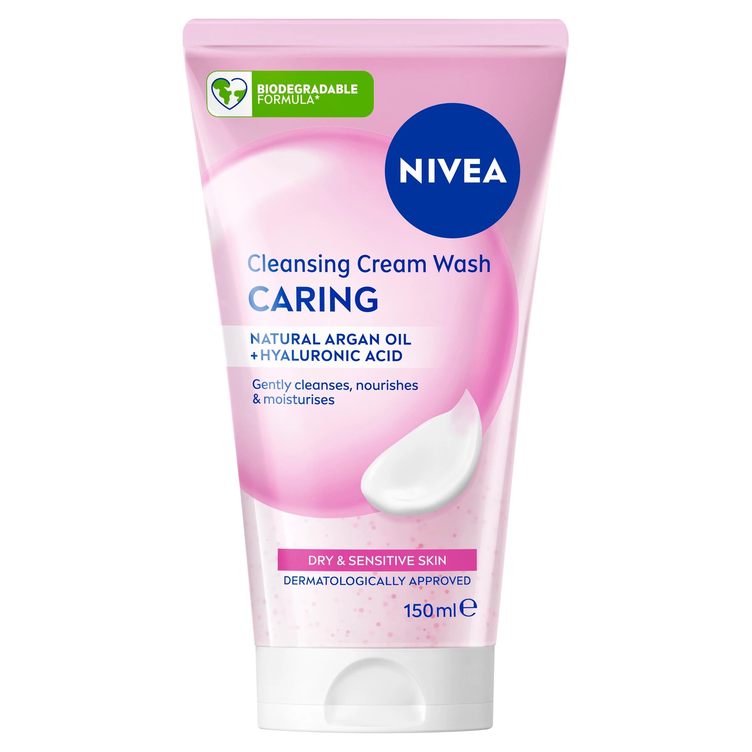 1 Nivea Gentle Cleansing Cream Wash 150ml - Almond Oil and Hydramine, 1 of 10