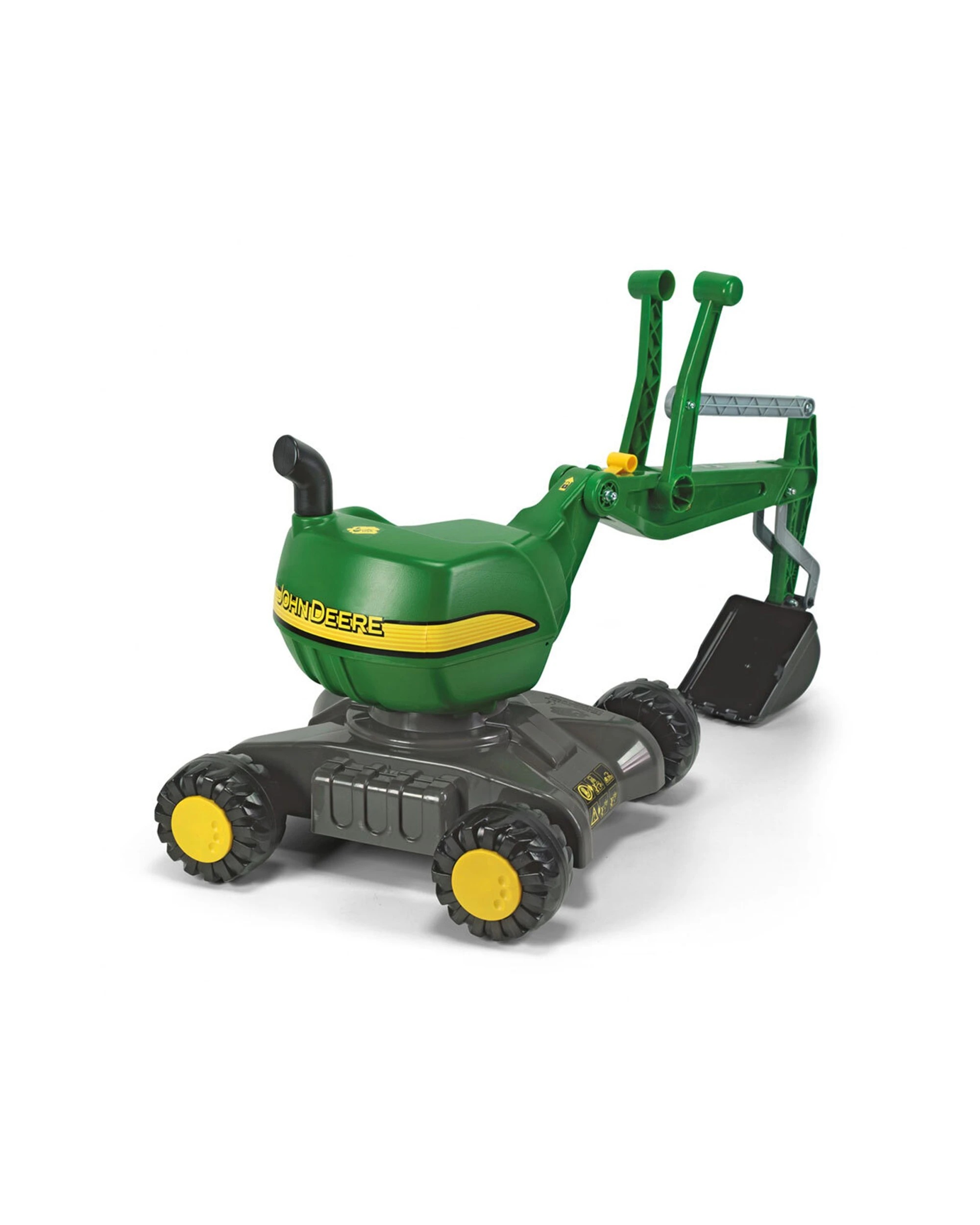 2 John Deere 102cm Ride On Digger Toy With Rotatable Excavator For Kids 3-5 Years - Green, 2 of 4
