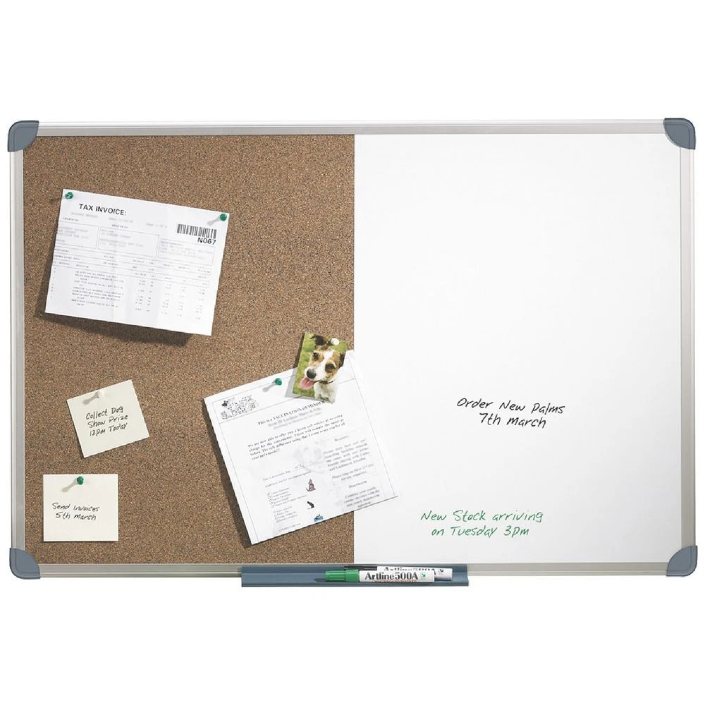 1 Quartet Aluminium Frame Combination Board 900 x 600mm, 1 of 1