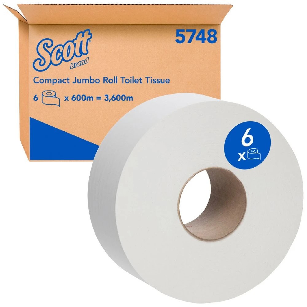 1 Scott Compact Jumbo Toilet Tissue Roll 6 Pack, 1 of 7