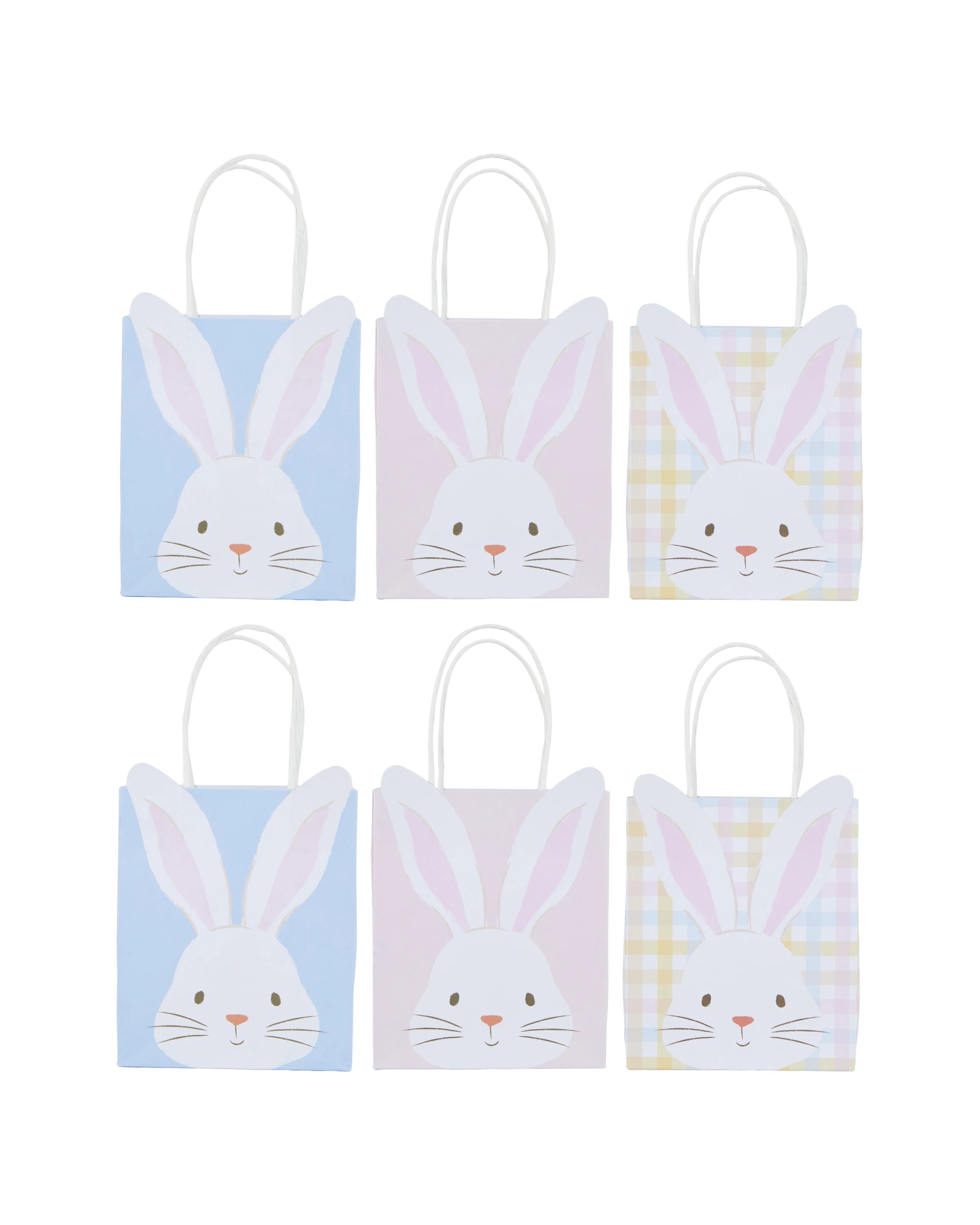 1 6 Pack Easter Bunny Loot Bags - Assorted, 1 of 6