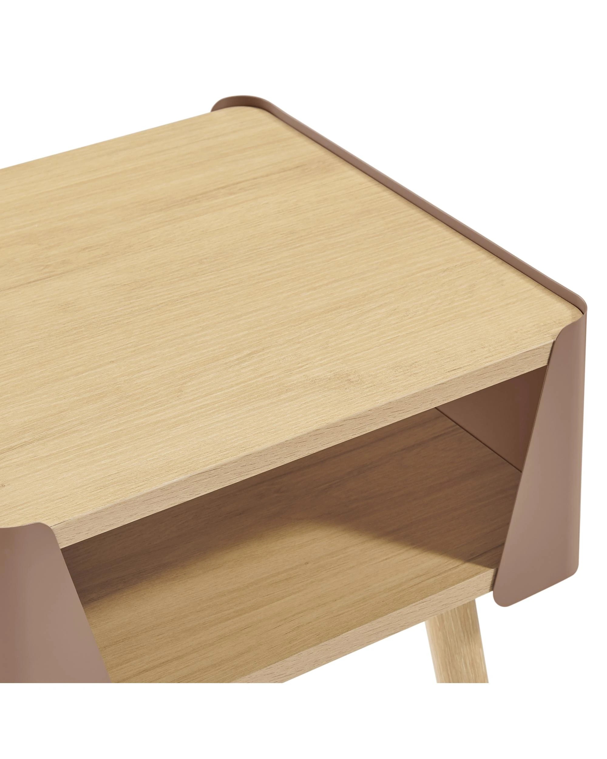 7 Kodu Side Table Bedside Shelf Square - Brown, 7 of 9