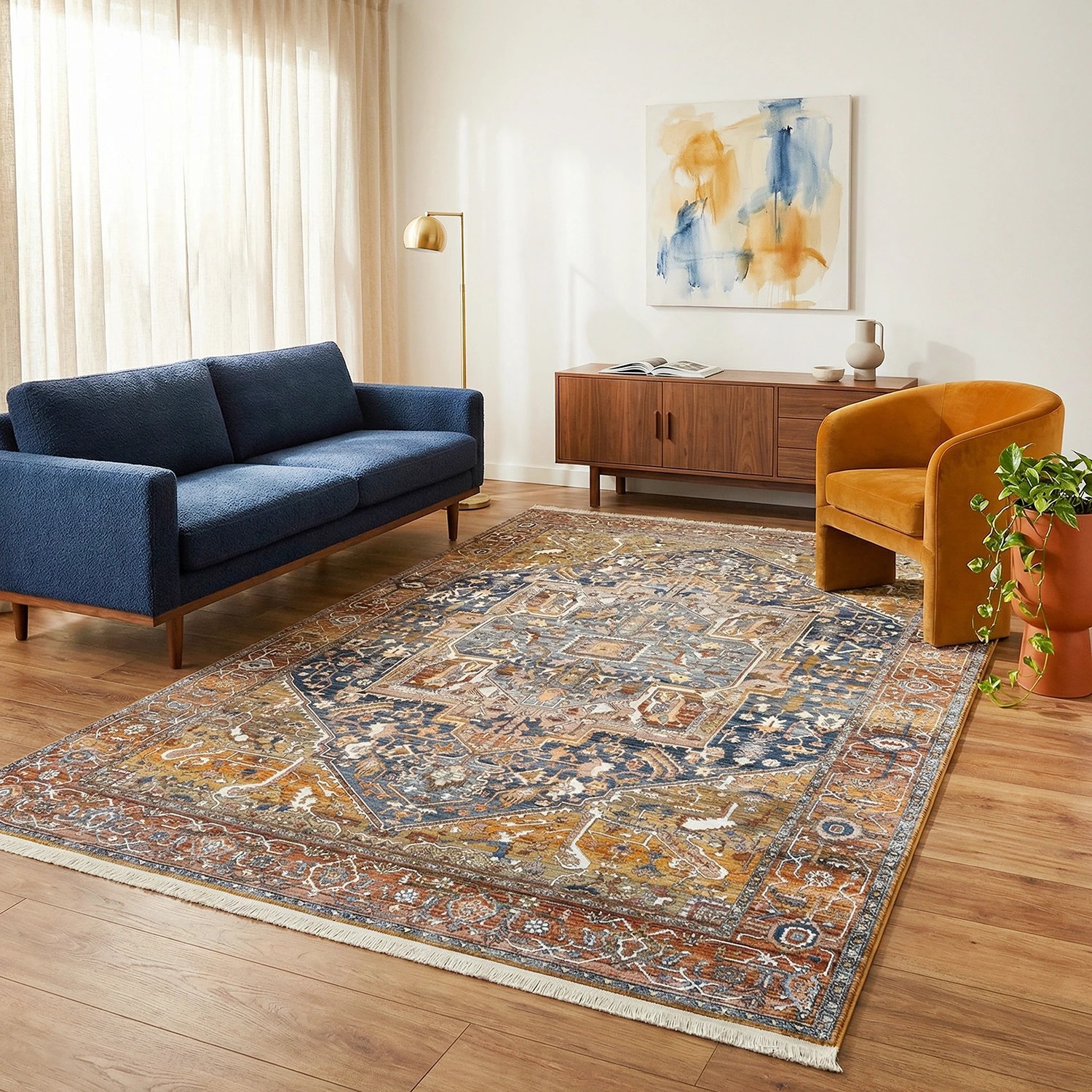 5 Common Ground Rugs Anatolia 240x160cm - Medium Power Loomed Floor Rug - Red, 5 of 7