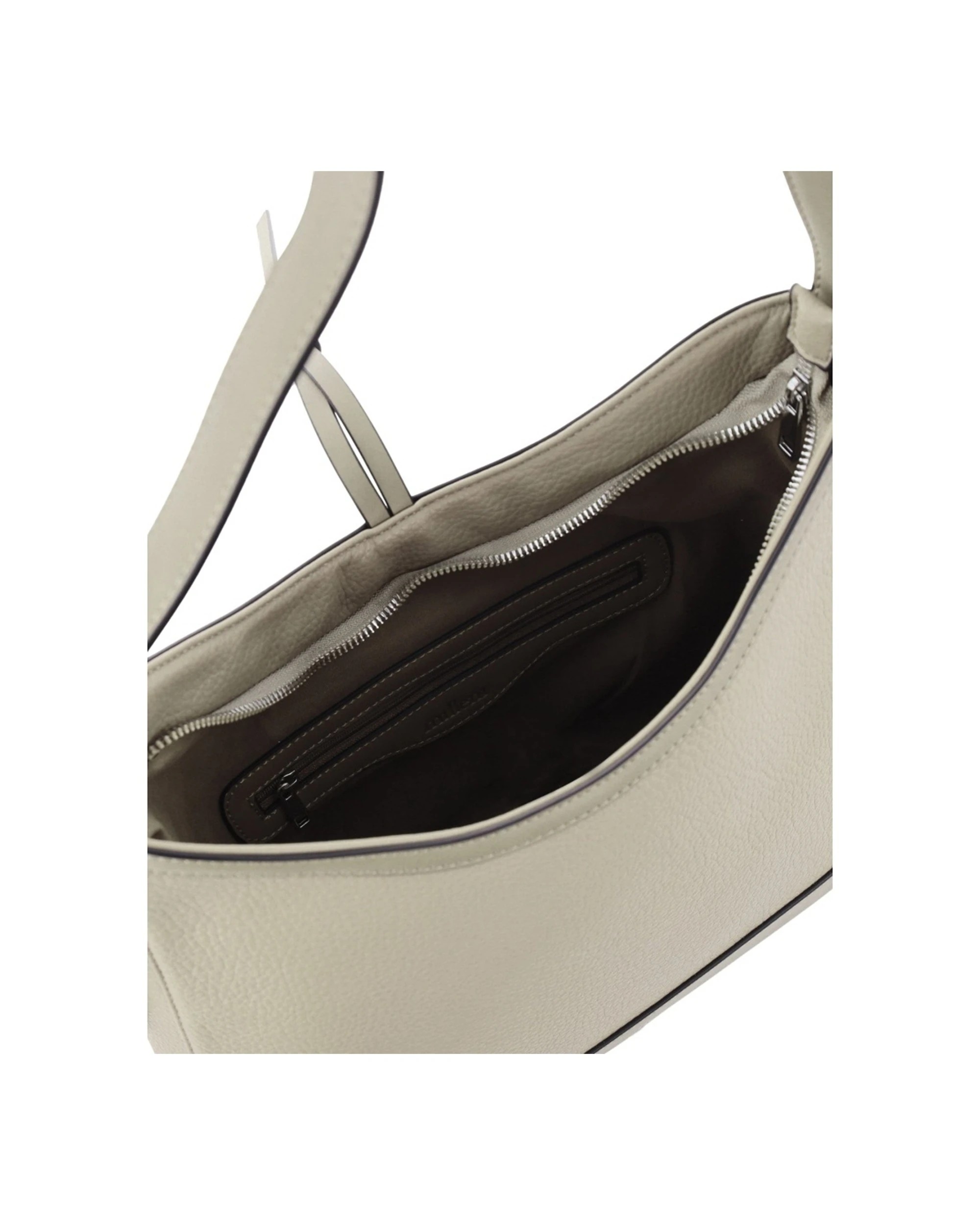 2 Milleni Vegan Leather Shoulder Bag Adjustable Strap Fits 13" Laptop 35x12x29cm - Beige, 2 of 4