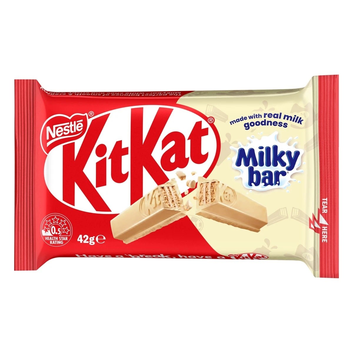 1 Nestle KitKat Milkybar Chocolate Bar 42g, 1 of 2