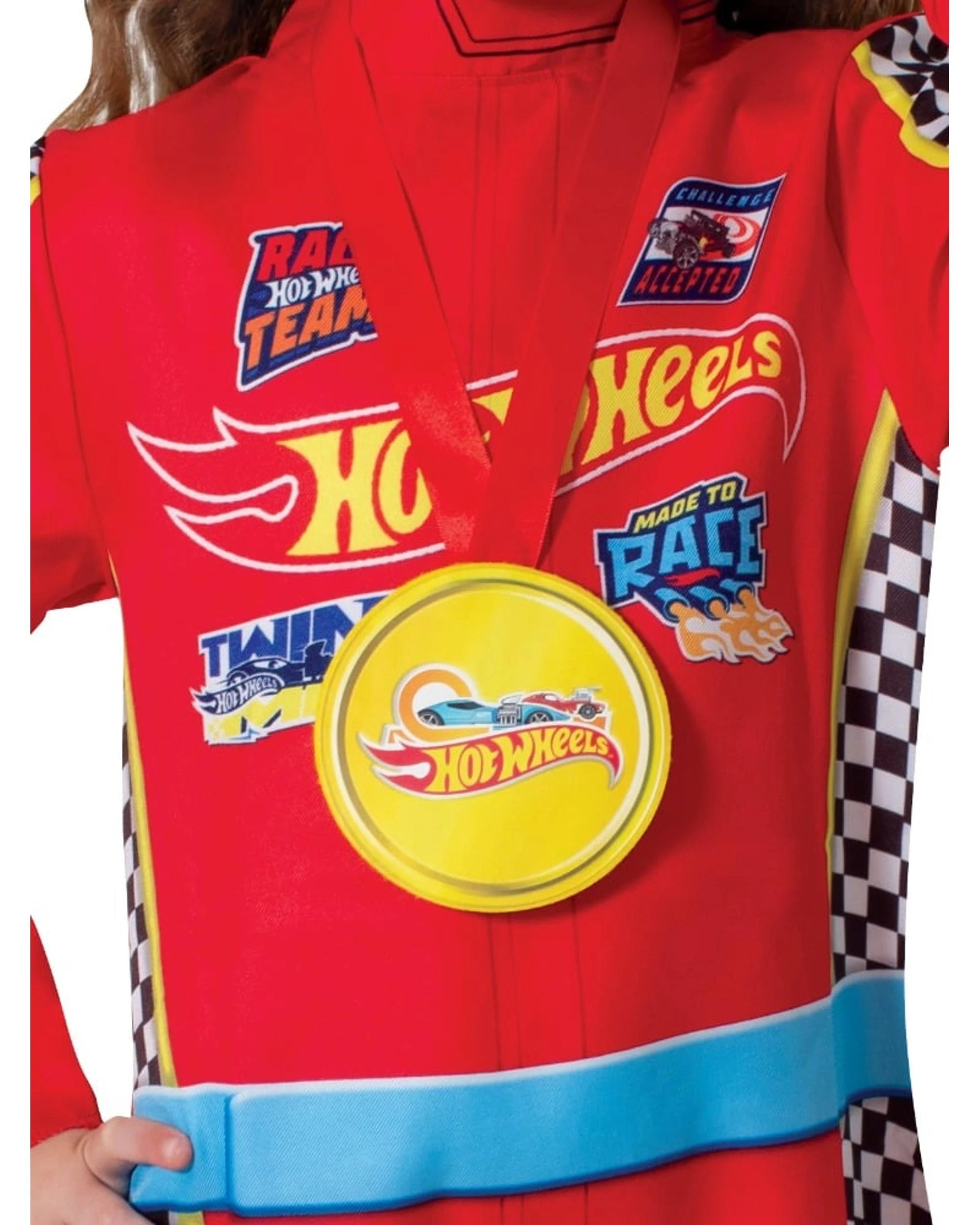 3 Hot Wheels Racing Suit Child Costume Size Toddler 1-3 Years, 3 of 3