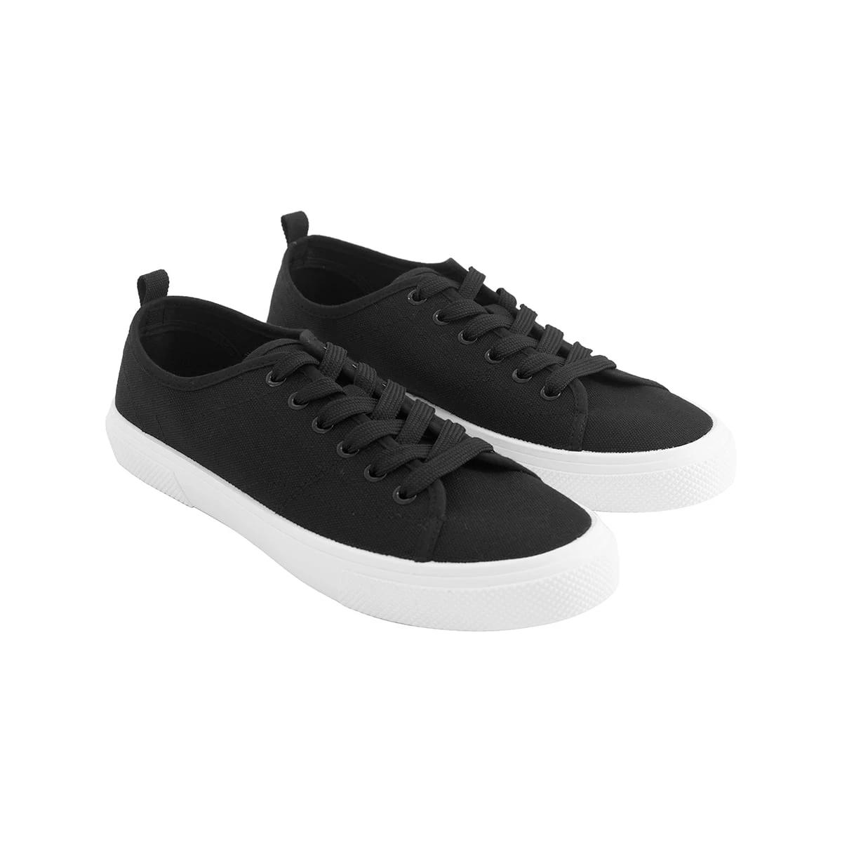 4 Casual Canvas Shoes Black, 4 of 5