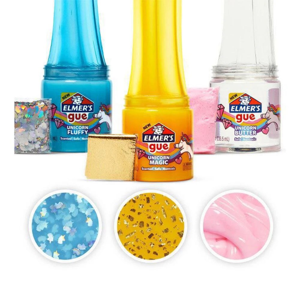 3 Elmer's Premade Slime Unicorn Dream Mix-in Gue 3 pack, 3 of 8