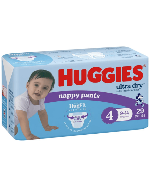 Huggies Nappy Pants Toddler Boy 29 Pack