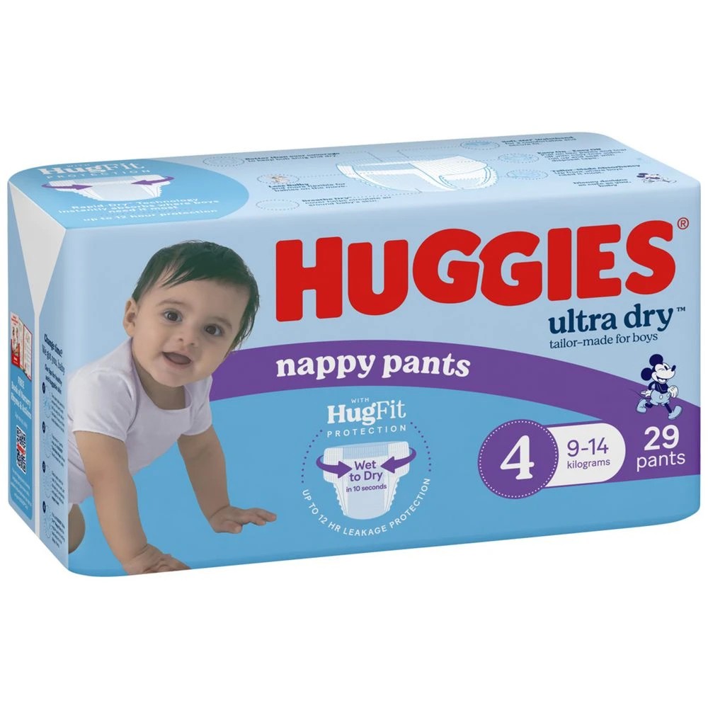 1 Huggies Nappy Pants Toddler Boy 29 Pack, 1 of 10