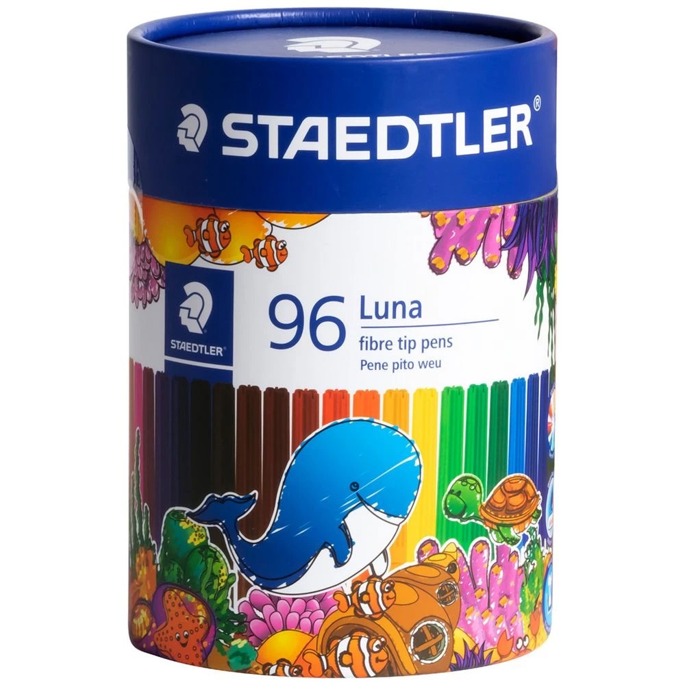 1 Staedtler Luna Fibre-Tip Pens 96 Pack, 1 of 2