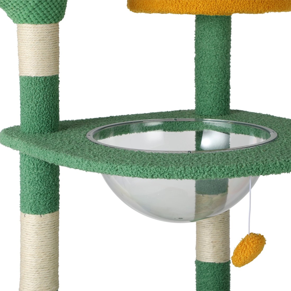 7 Alopet Cat Tree Tower Scratching Post 130cm Furniture Scratcher Pet Condo House
 - Green, 7 of 9