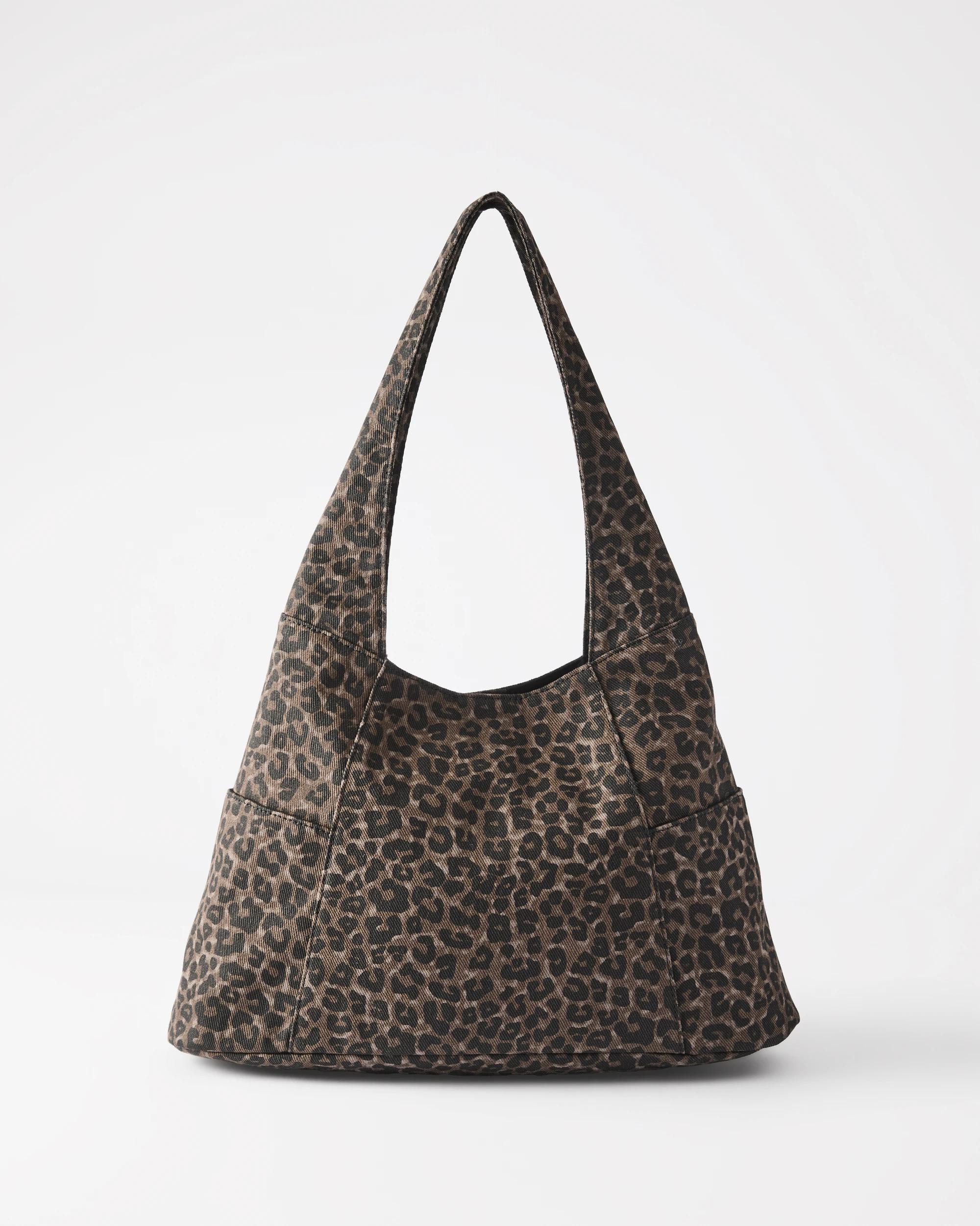 1 Fabric Shoulder Bag Leopard, 1 of 8