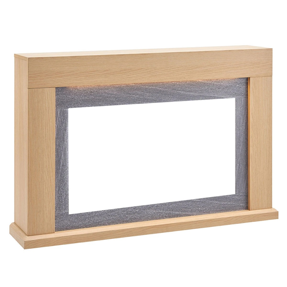 4 Moda Living Ruby Electric Fireplace Heater Natural Oak Mantel Suite - Natural, 4 of 5