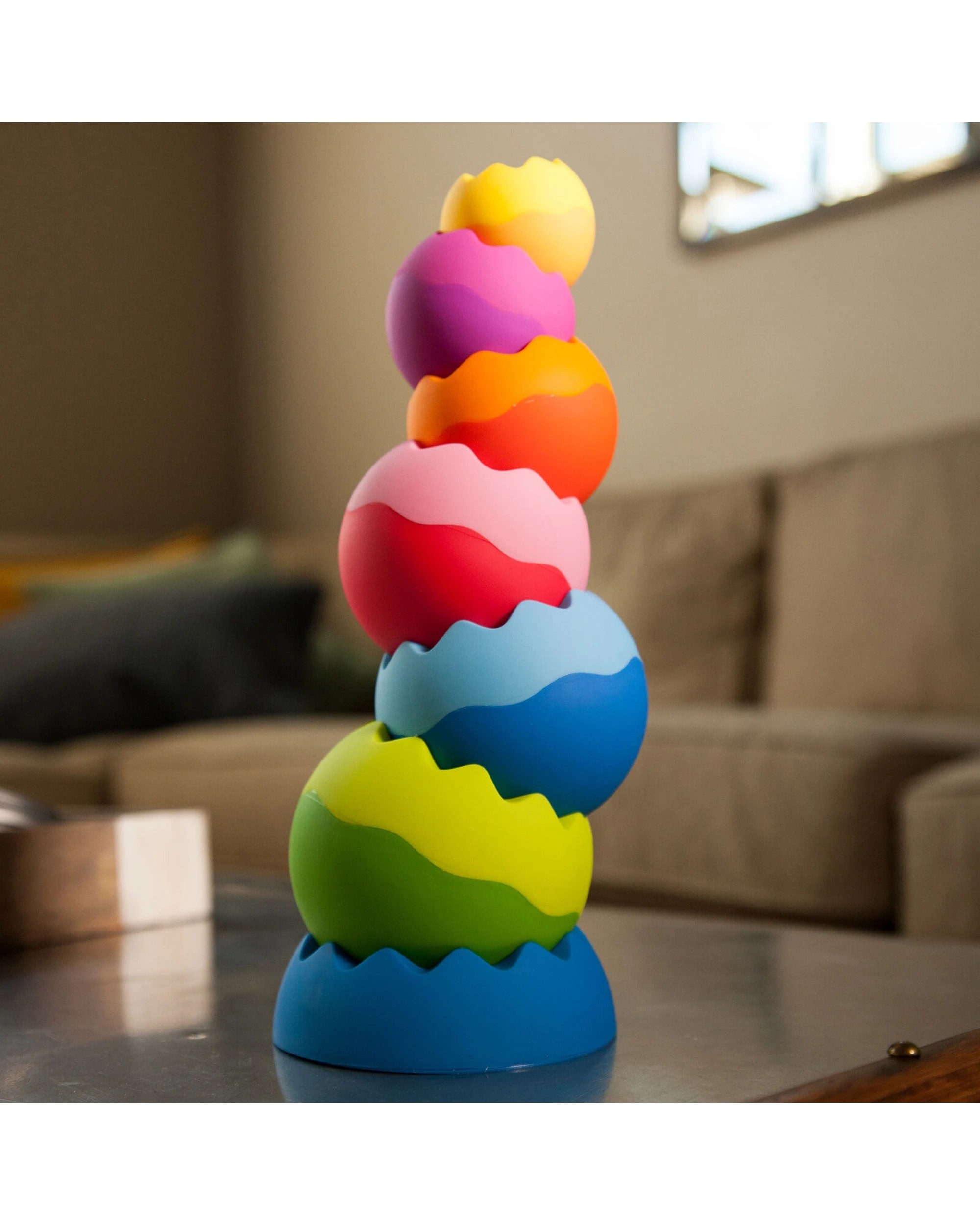 8 Fat Brain Toy Co Tobbles Neo Stacking Toy Weighted Sensory Play - Multi, 8 of 8