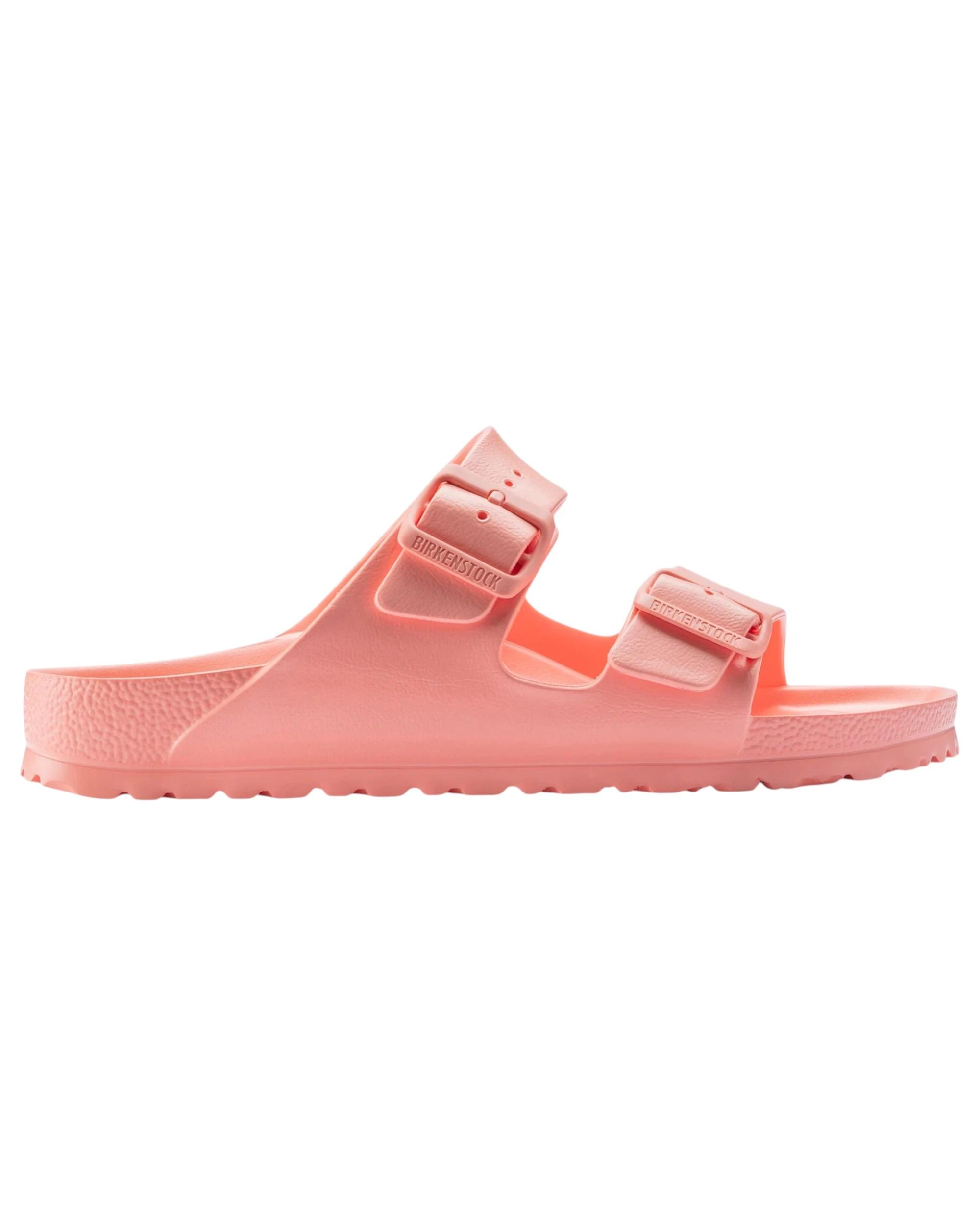 2 Birkenstock Womens Arizona EVA Narrow Slip On Sandals Coral Peach, 2 of 4