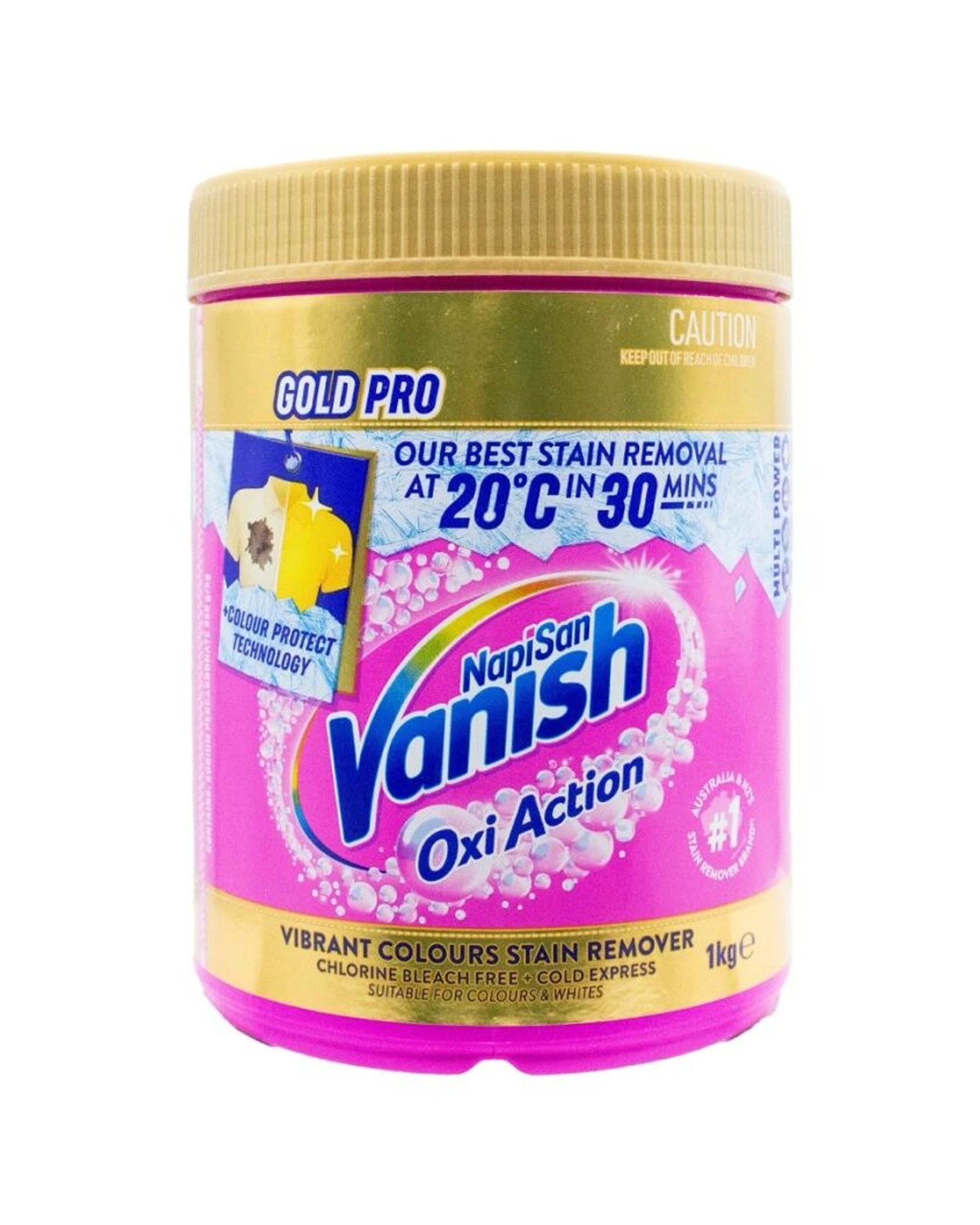 2 Vanish 3PK Napisan Oxi Action Pro Stain Remover Powder Vibrant Colours - White, 2 of 4